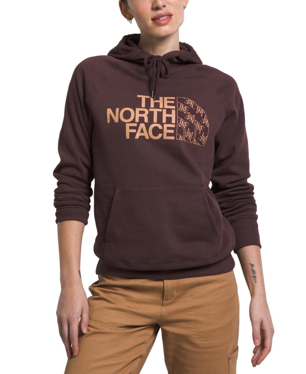 The North Face Half Dome Pullover Hoodie (Midnight Mauve/Deep Mulberry) Women's Clothing Product Image