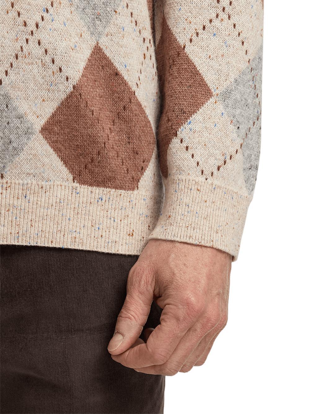 Donegal Turtleneck Sweater - Ivory Multi Product Image