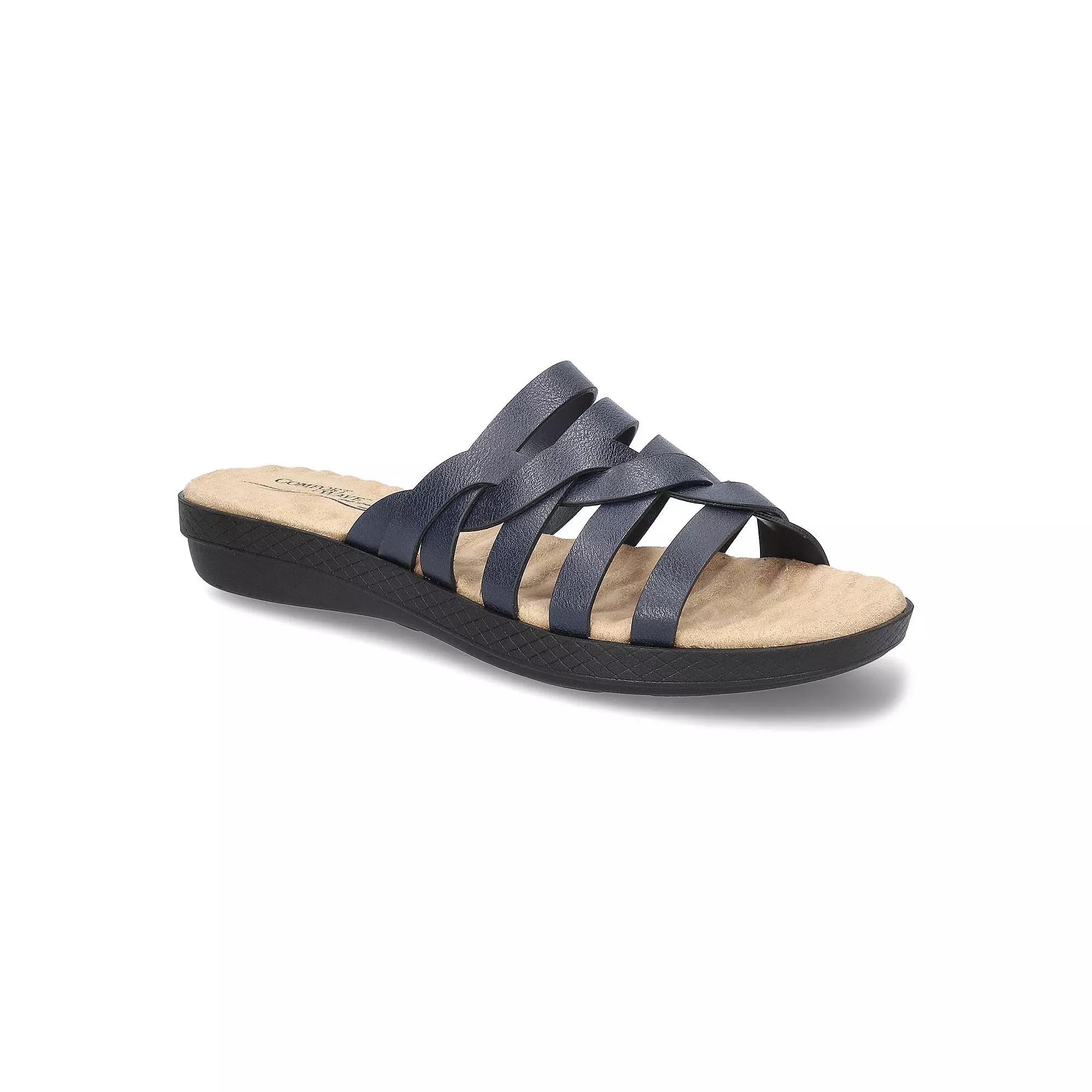 Easy Street Sheri Women's Slide Sandals, Size: 9.5, Blue Product Image