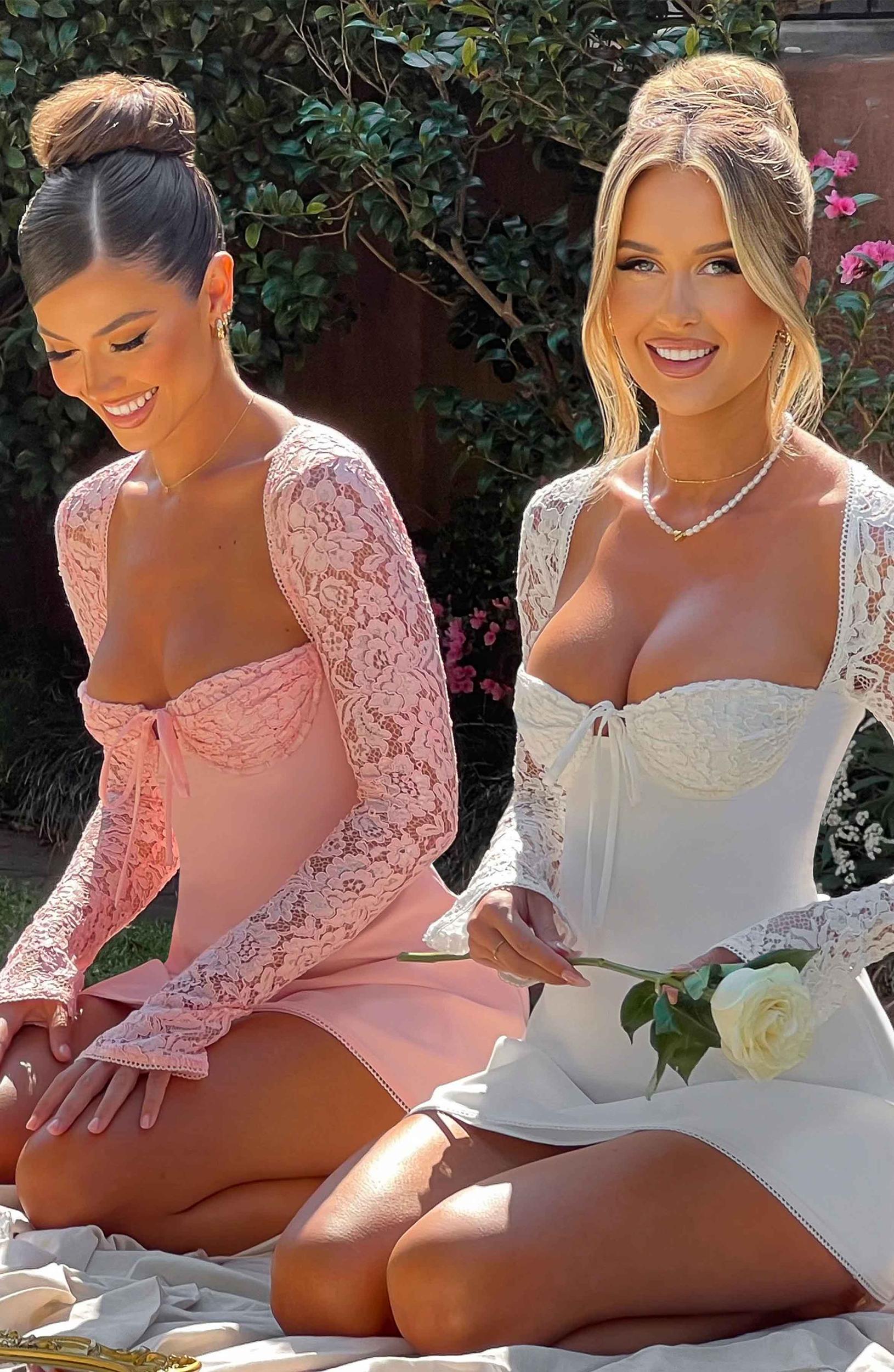Jacinta Mini Dress - Blush Product Image