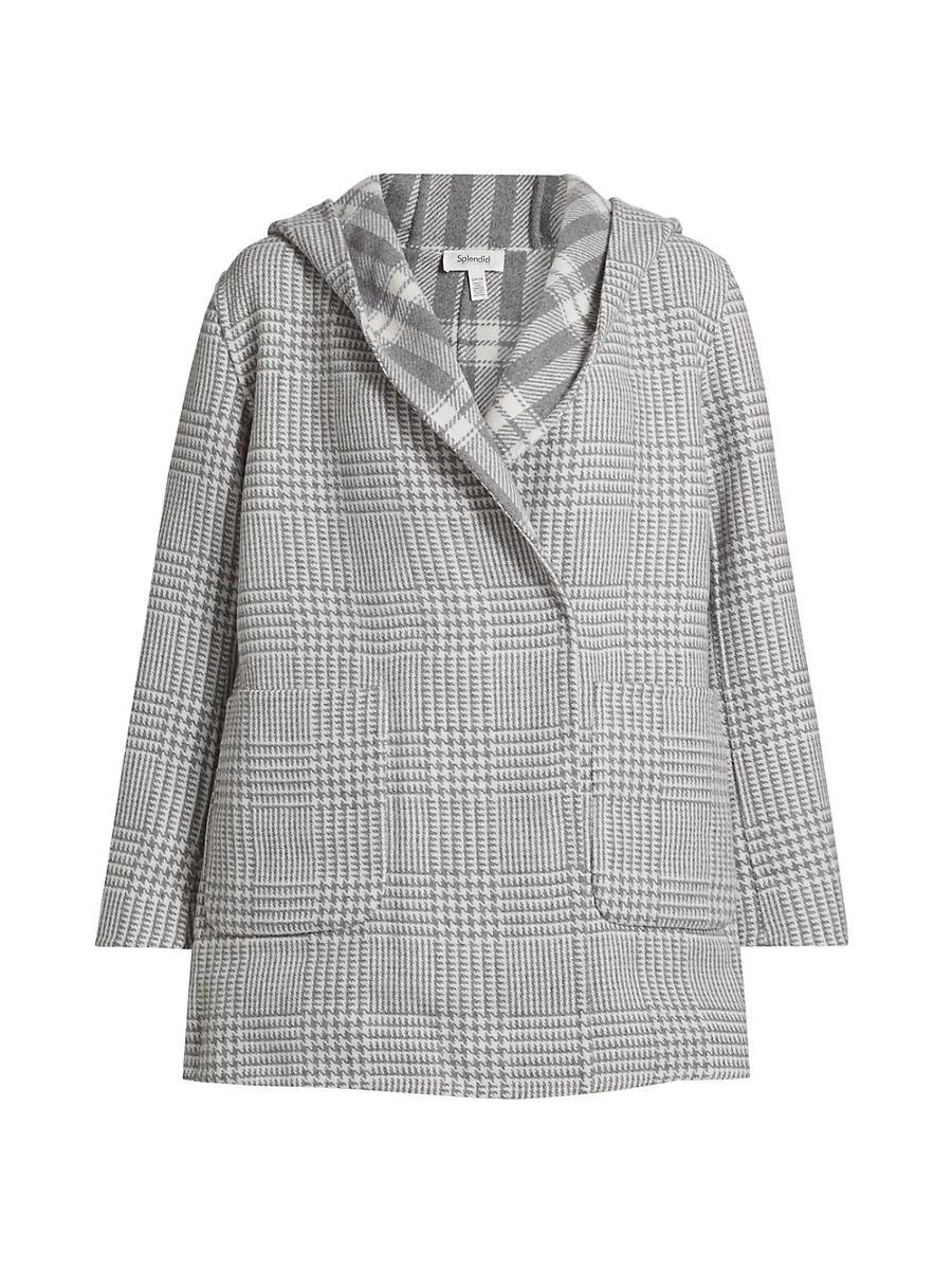 Womens Elliott Reversible Plaid Hooded Coat Product Image