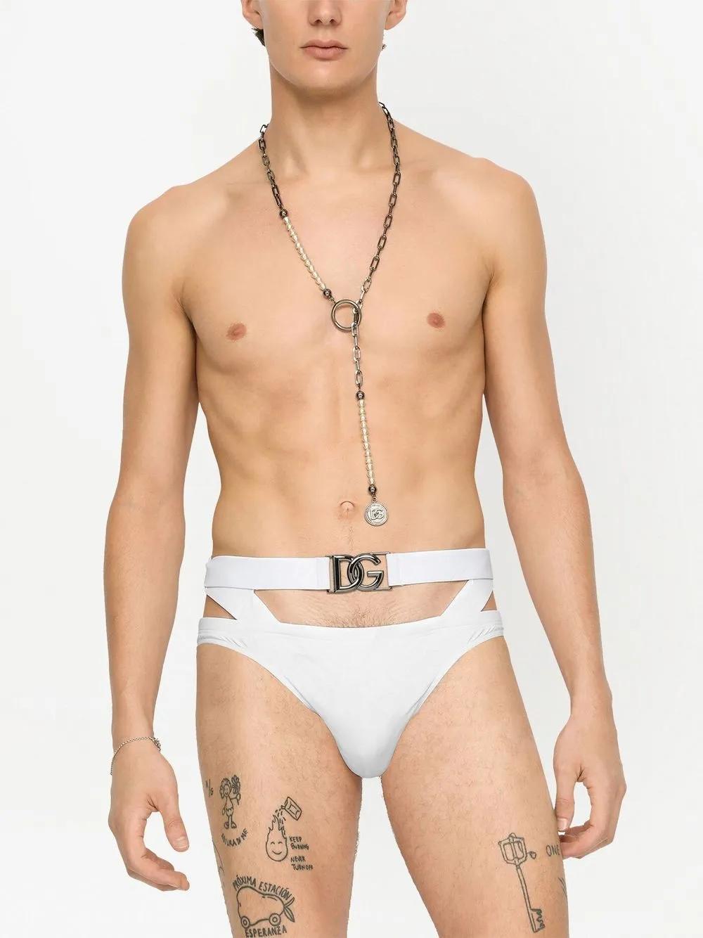 logo-tag swim briefs Product Image