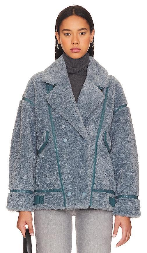 Womens Badu Sherpa Biker Jacket Product Image