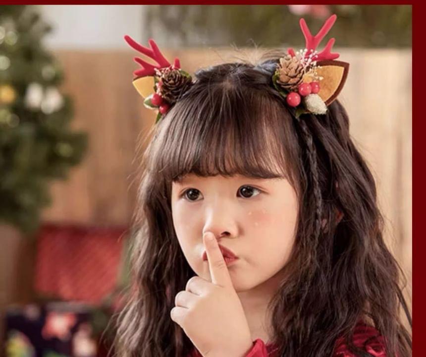 Christmas Deer Horn Hair Clip (Various Designs) Product Image