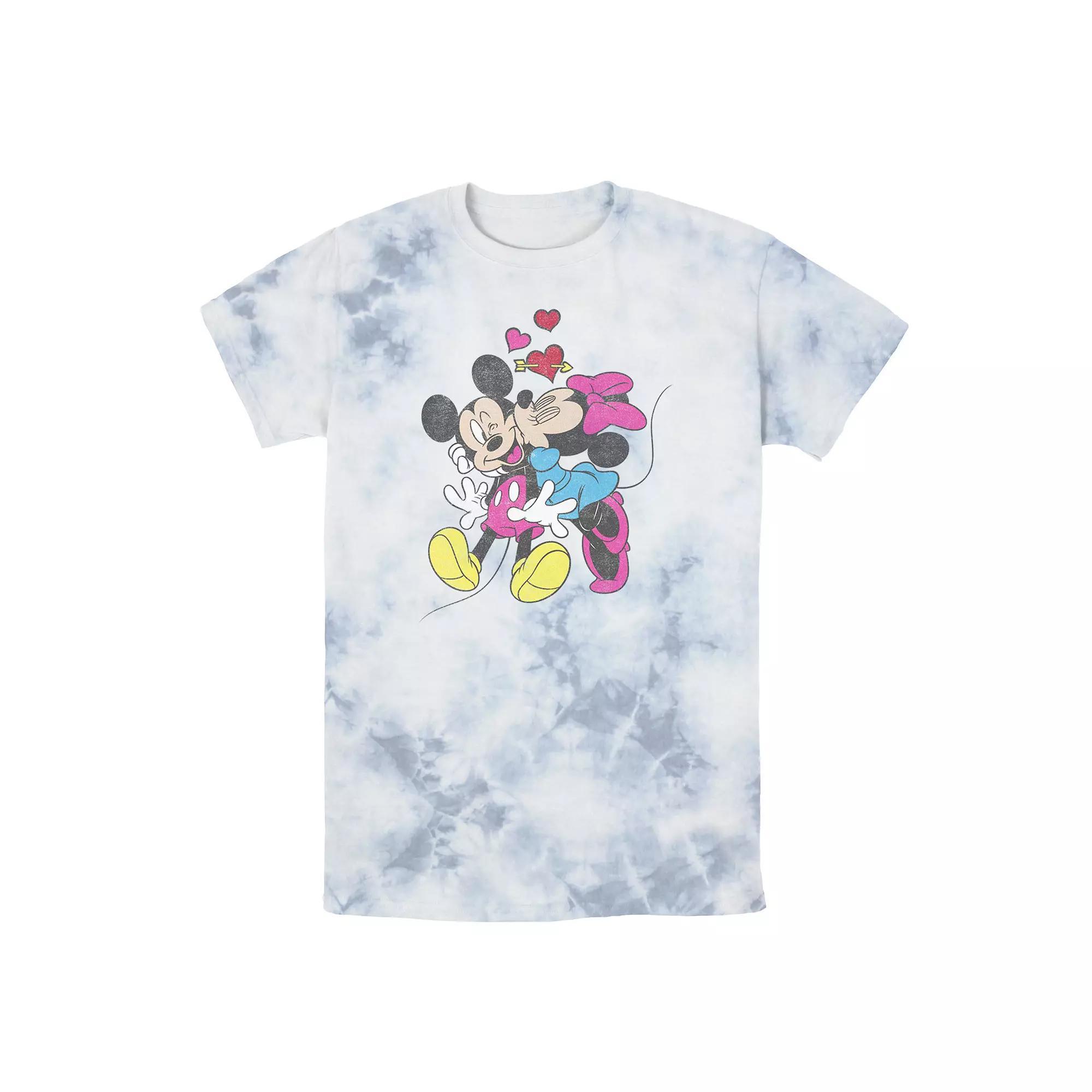 Mens Disney Mickey & Friends Valentine Couple Wash Tee Product Image