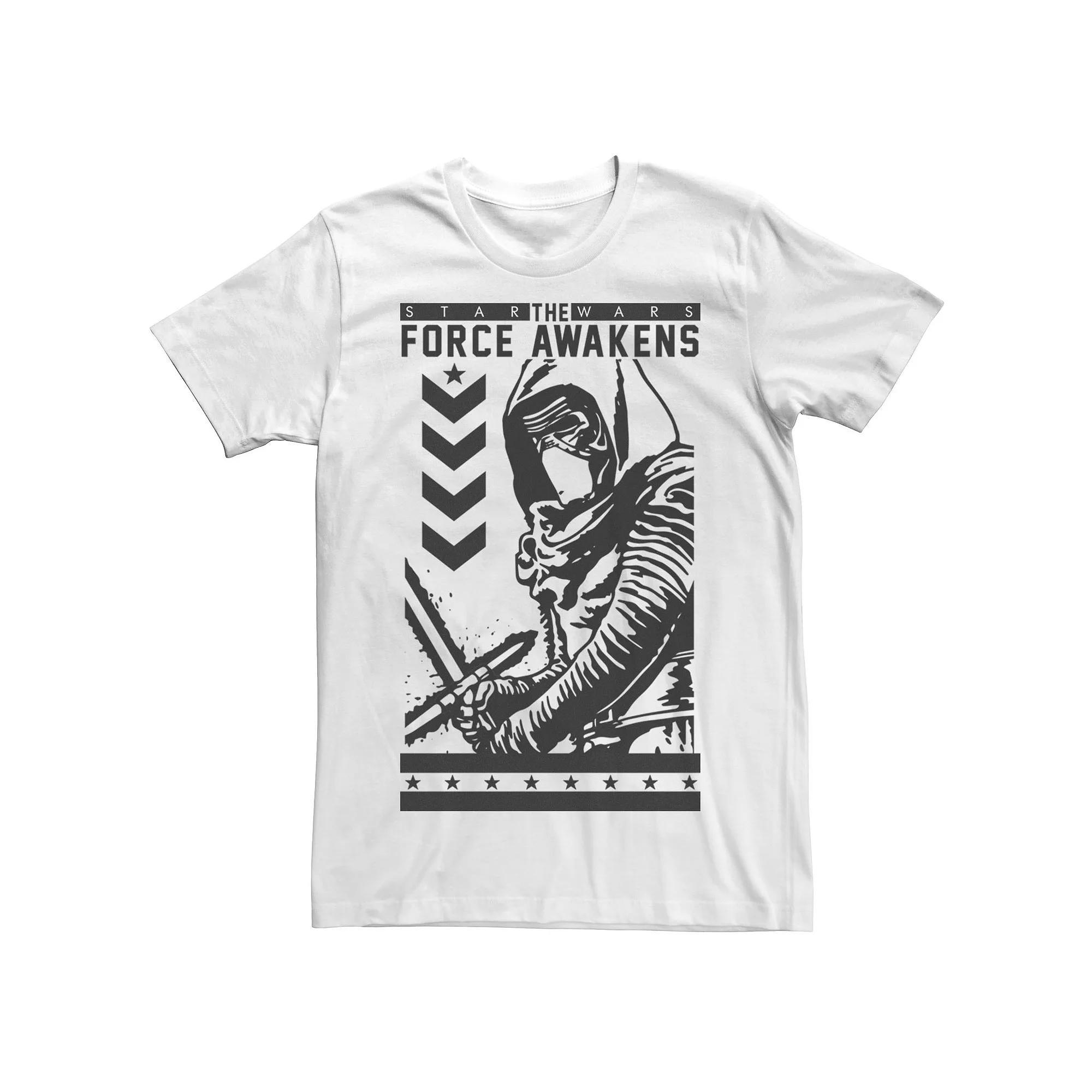 Men's Star Wars The Force Awakens Kylo Ren Poster Tee, Size: Small, White Product Image
