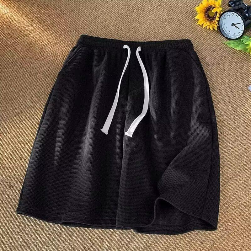 Drawstring Waist Plain Shorts Product Image