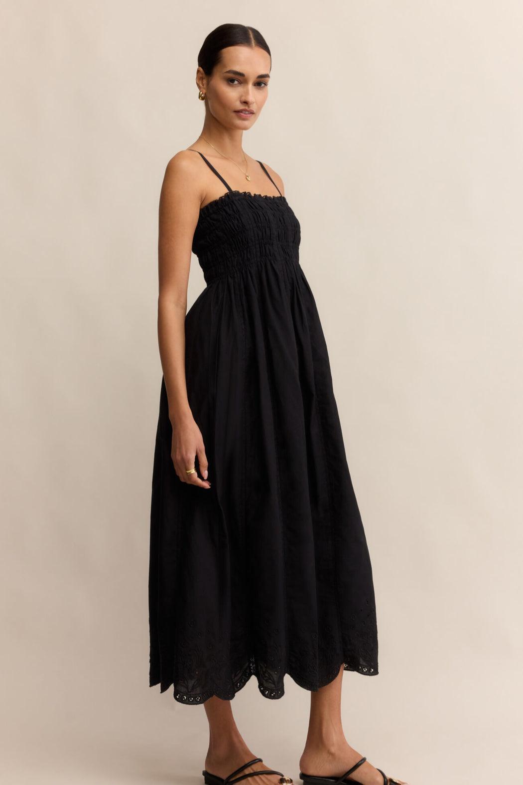 Dani Embroidered Midi Dress Product Image