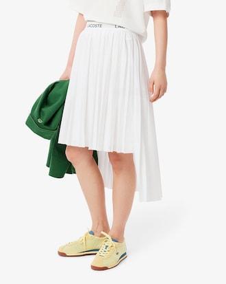 Women's Asymmetric Pleated Midi Skirt Product Image