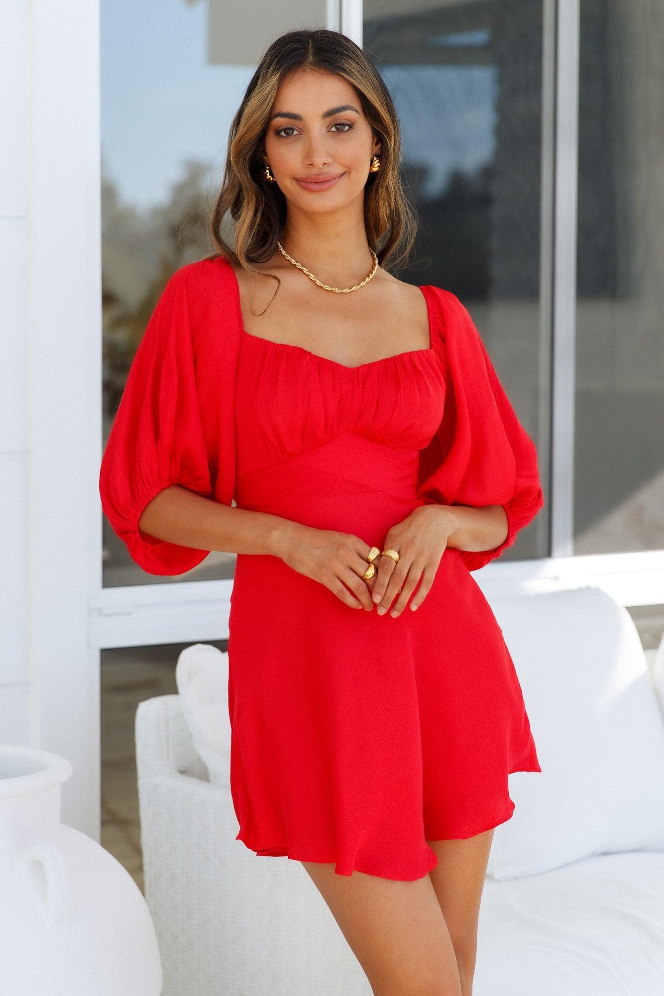 Fate Found Us Dress Red Product Image