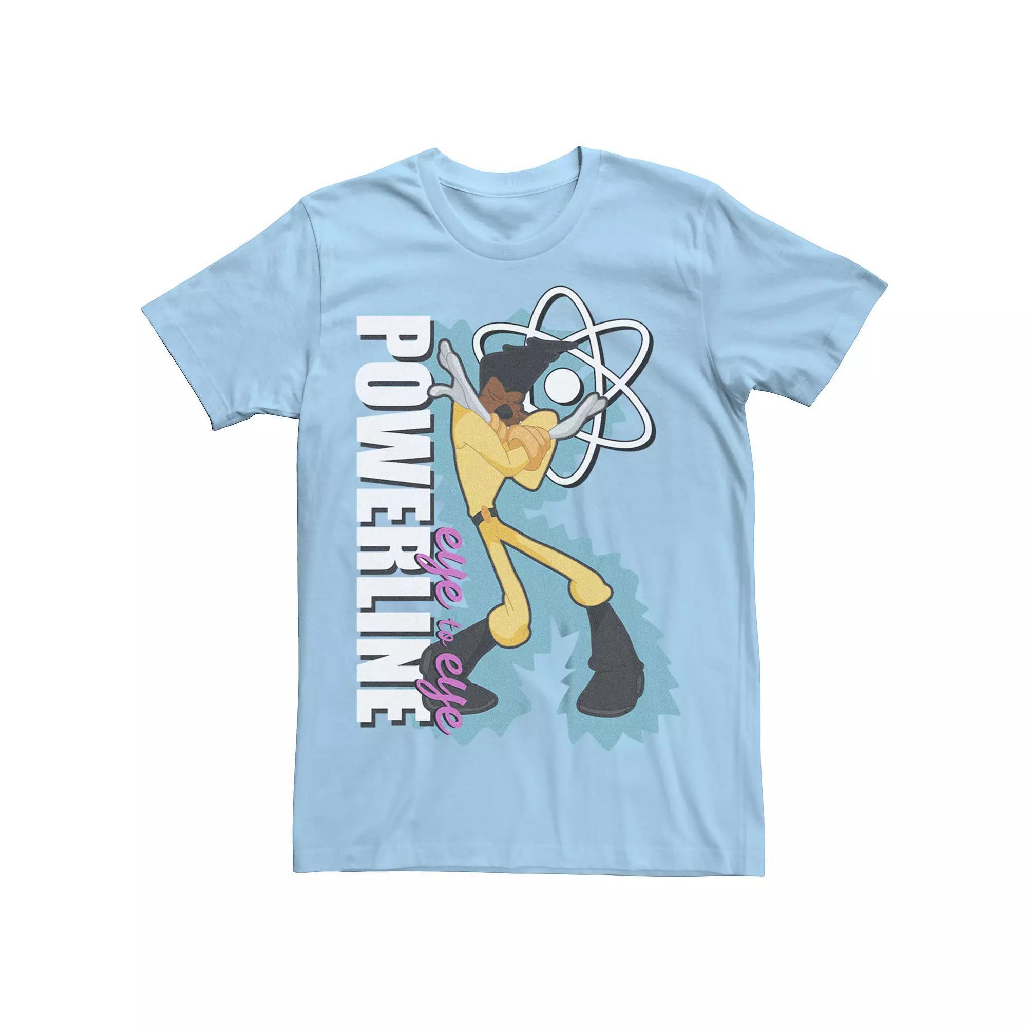 Disney's A Goofy Movie Powerline Eye To Eye Men's Graphic Tee, Size: XXL, Light Blue Product Image