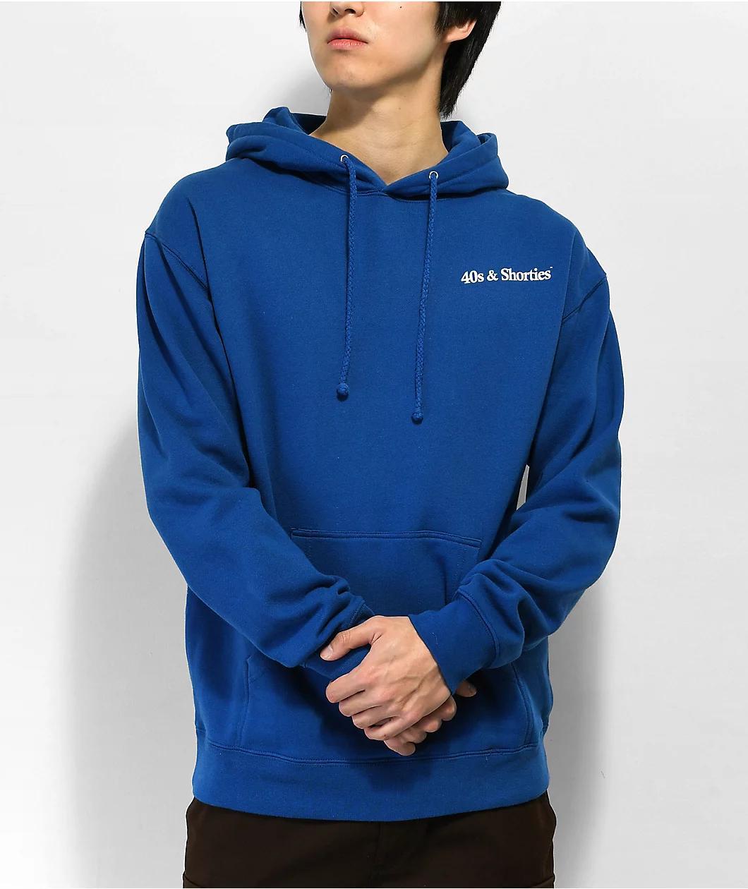 40s & Shorties Text Logo Royal Blue Hoodie Product Image