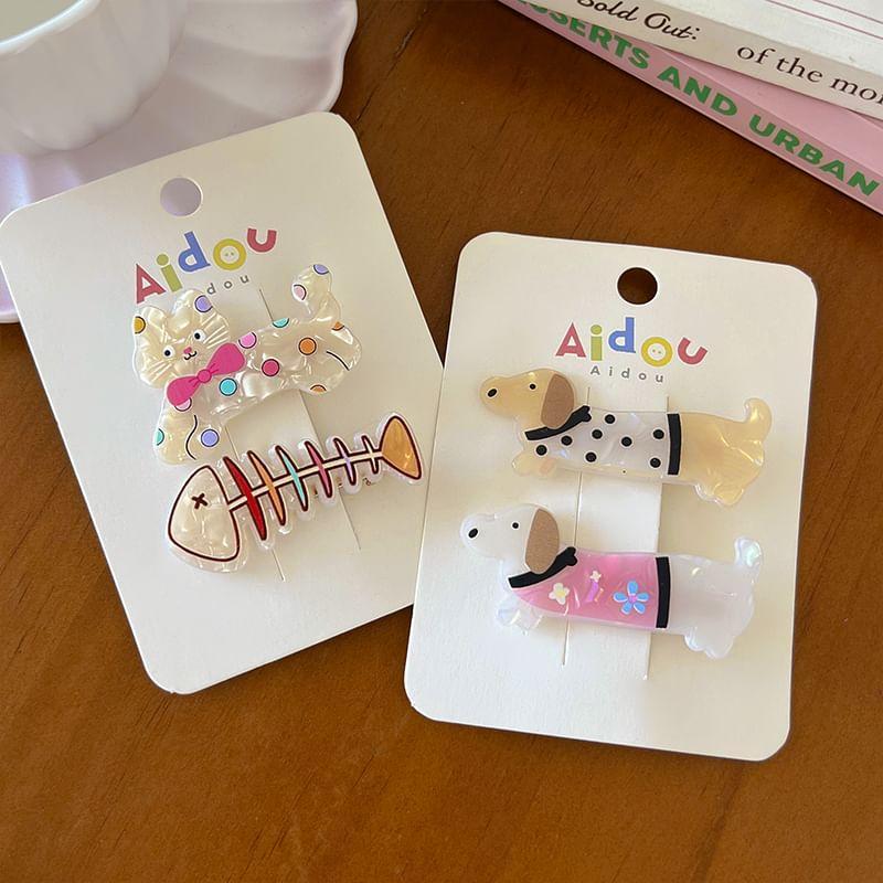 Cartoon Animal Hair Clip Set Product Image