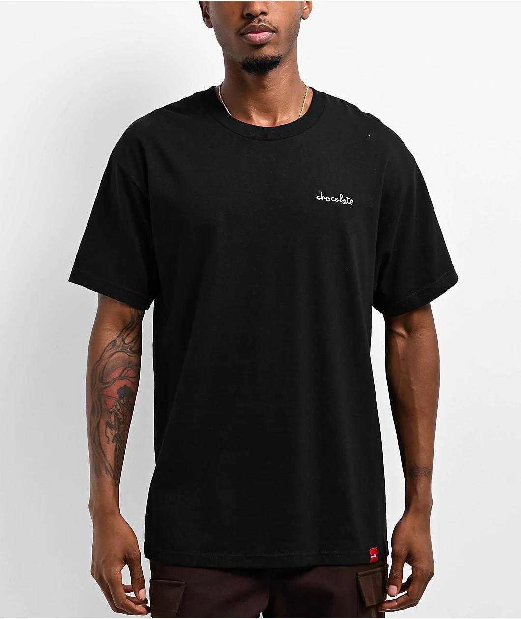 Chocolate Reflective Chunk Black T-Shirt Product Image