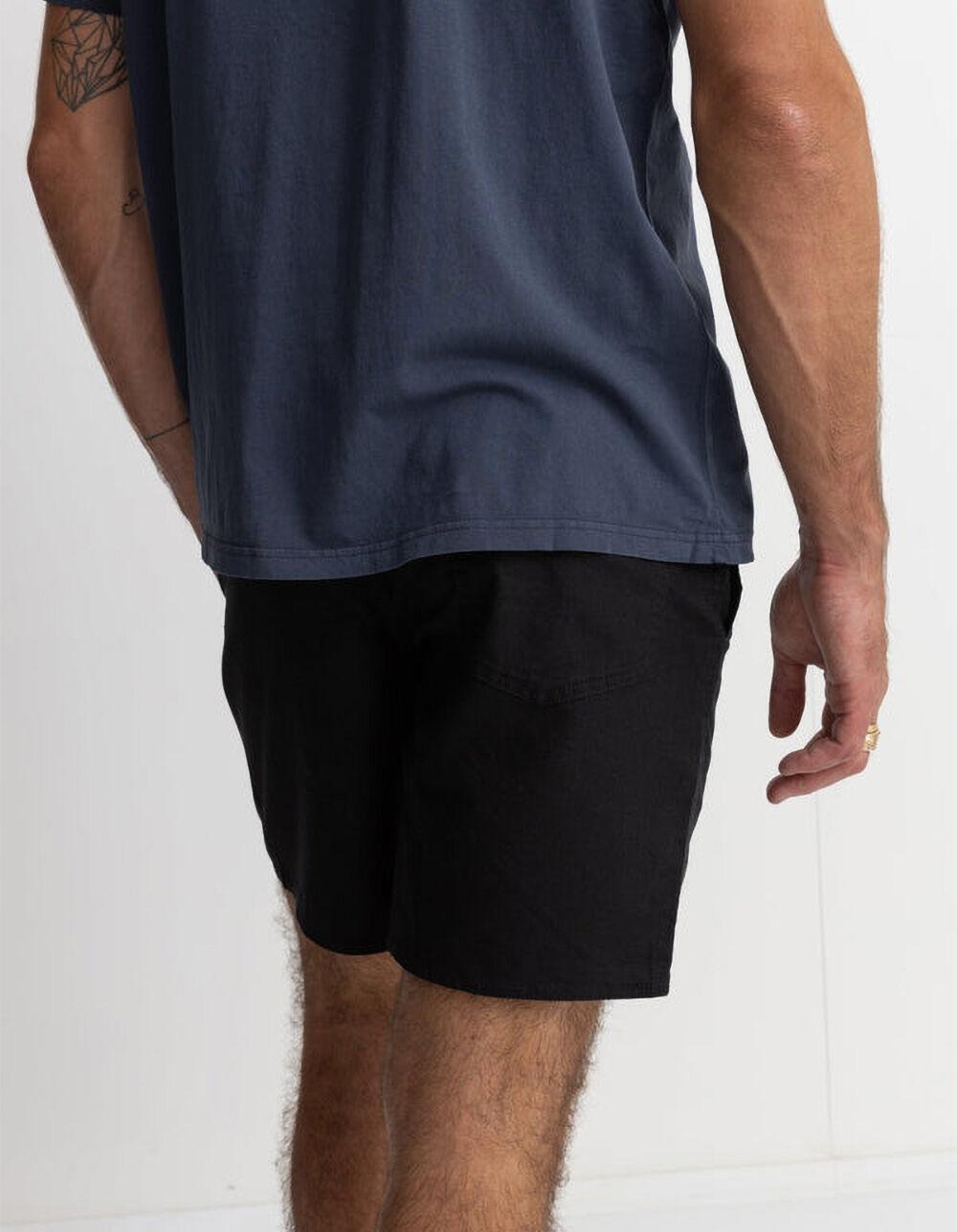 RHYTHM Classic Linen Jam Mens Shorts - BLACK Product Image