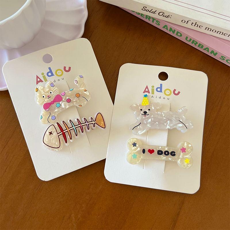 Cartoon Animal Hair Clip Set Product Image