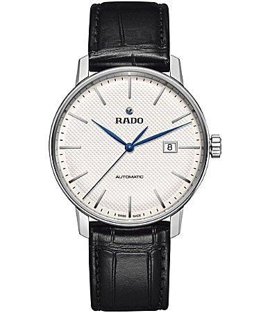 RADO Mens Coupole Classic Automatic Leather Strap Watch Product Image