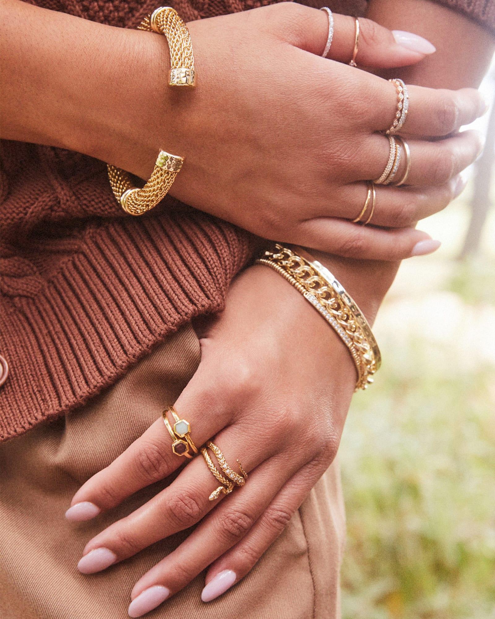 Zorte Bangle Bracelet in Silver Product Image