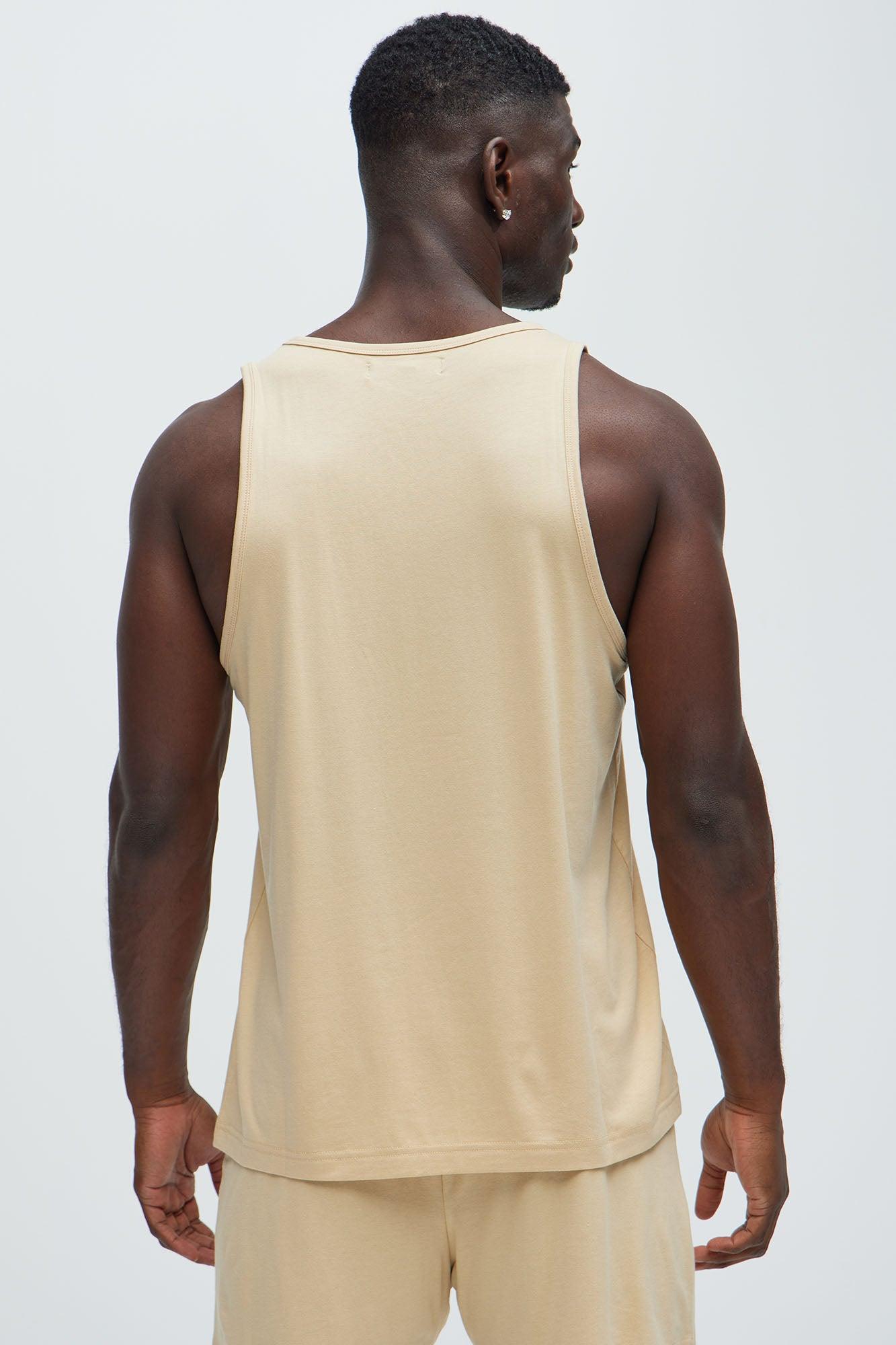 Essential Modal Lounge Tank - Khaki Product Image