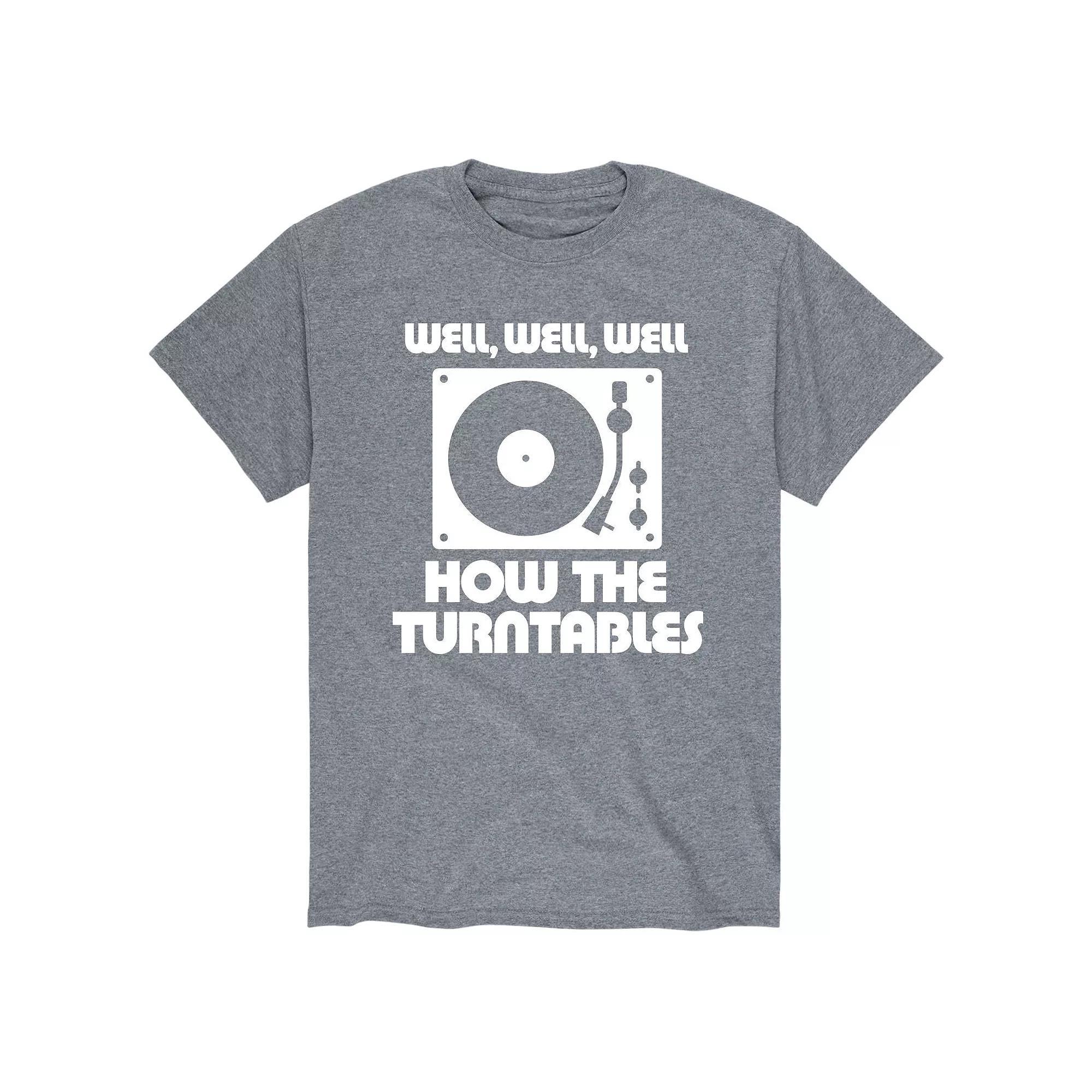 Men's Well Well Turntables Tee, Size: Large, Gray Product Image