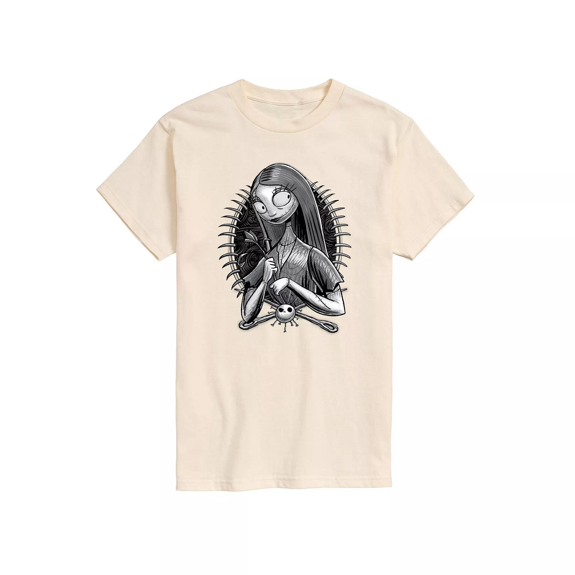Disneys Nightmare Before Christmas Sally Mens Graphic Tee Ivory Product Image