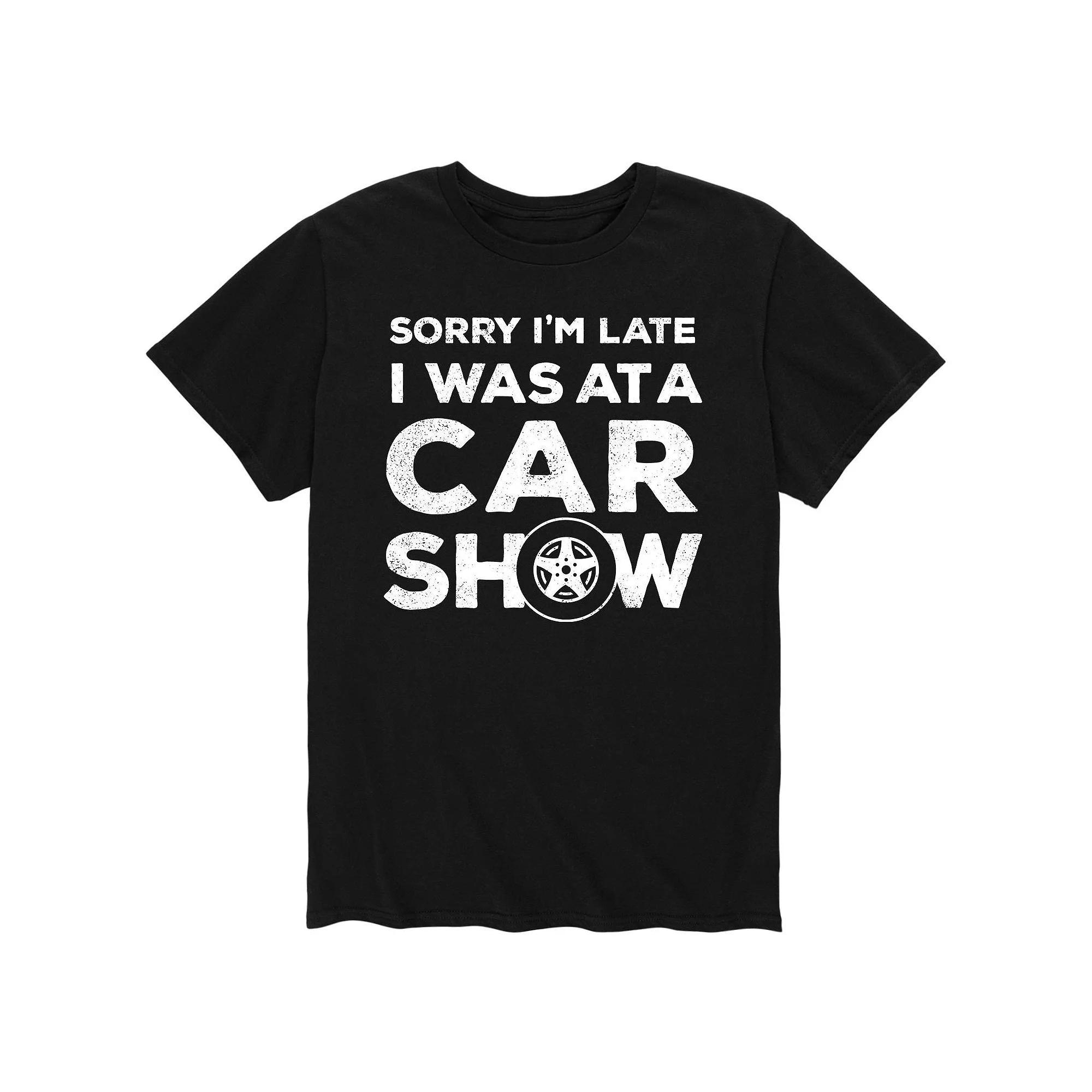 Mens Sorry Im Late Car Show Tee Product Image