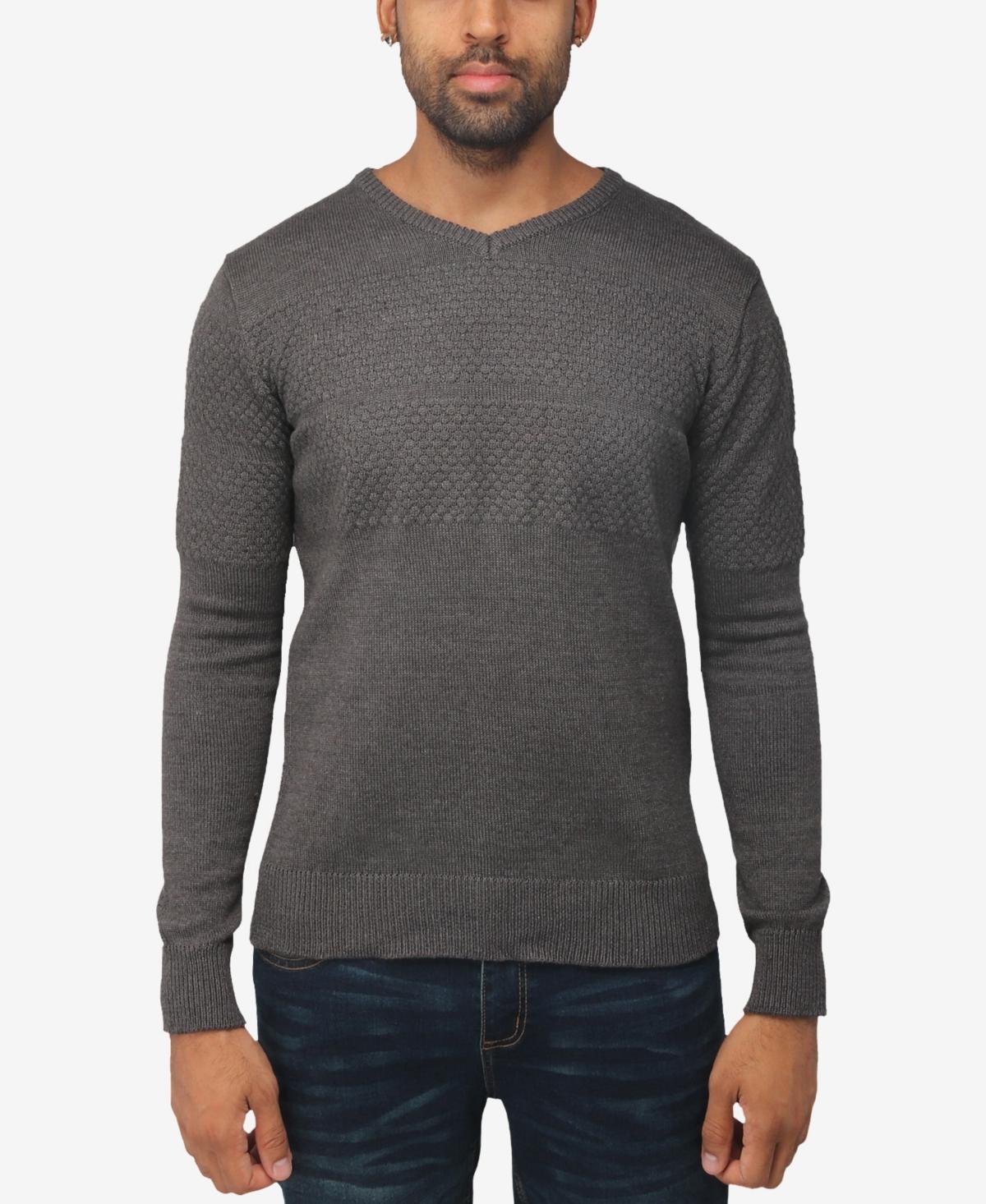 X RAY Men's Slim Fit Pullover V-Neck Sweater, Sweater for Men Fall Winter Product Image
