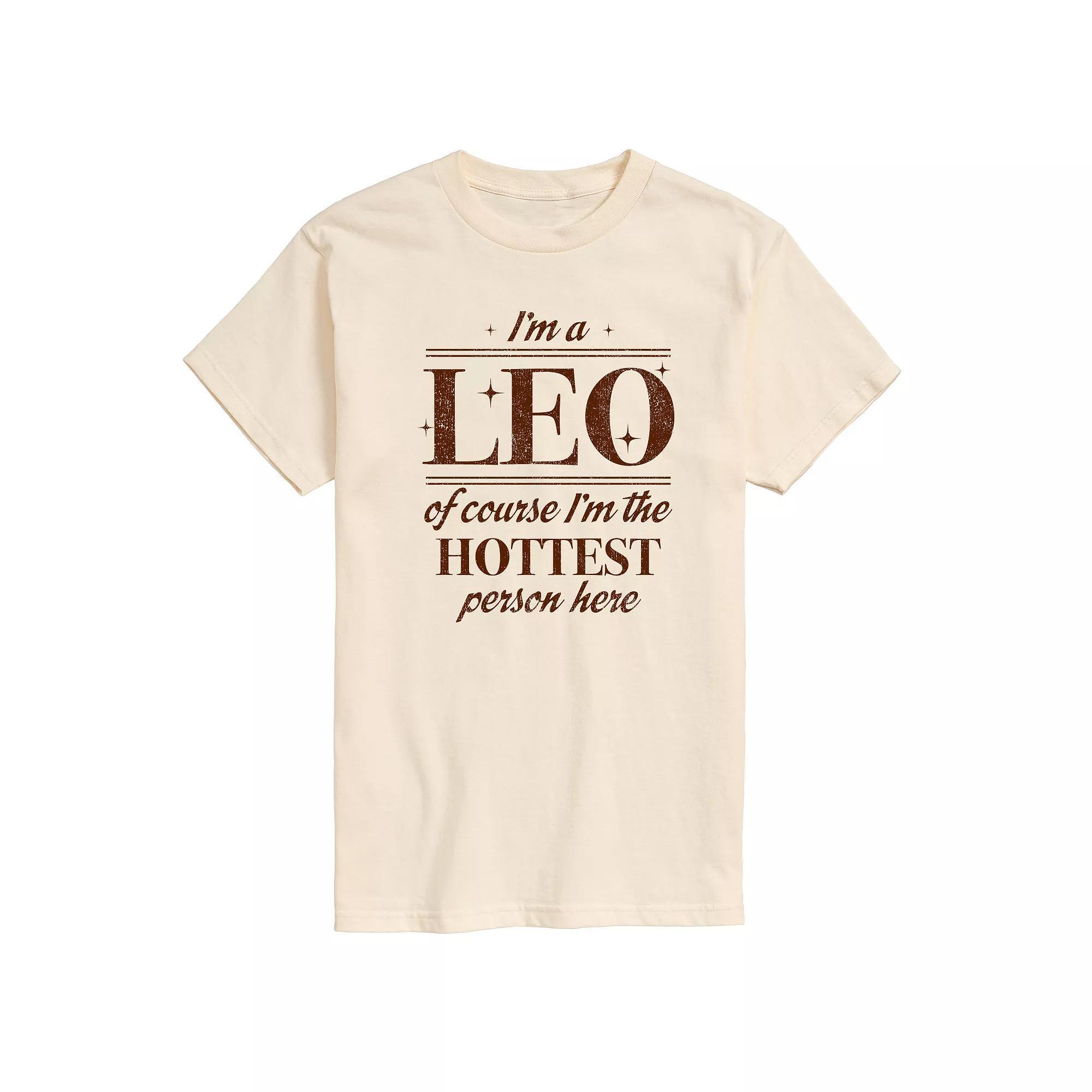 Men's I'm A Leo Graphic Tee, Size: Large, Heather Pink Product Image