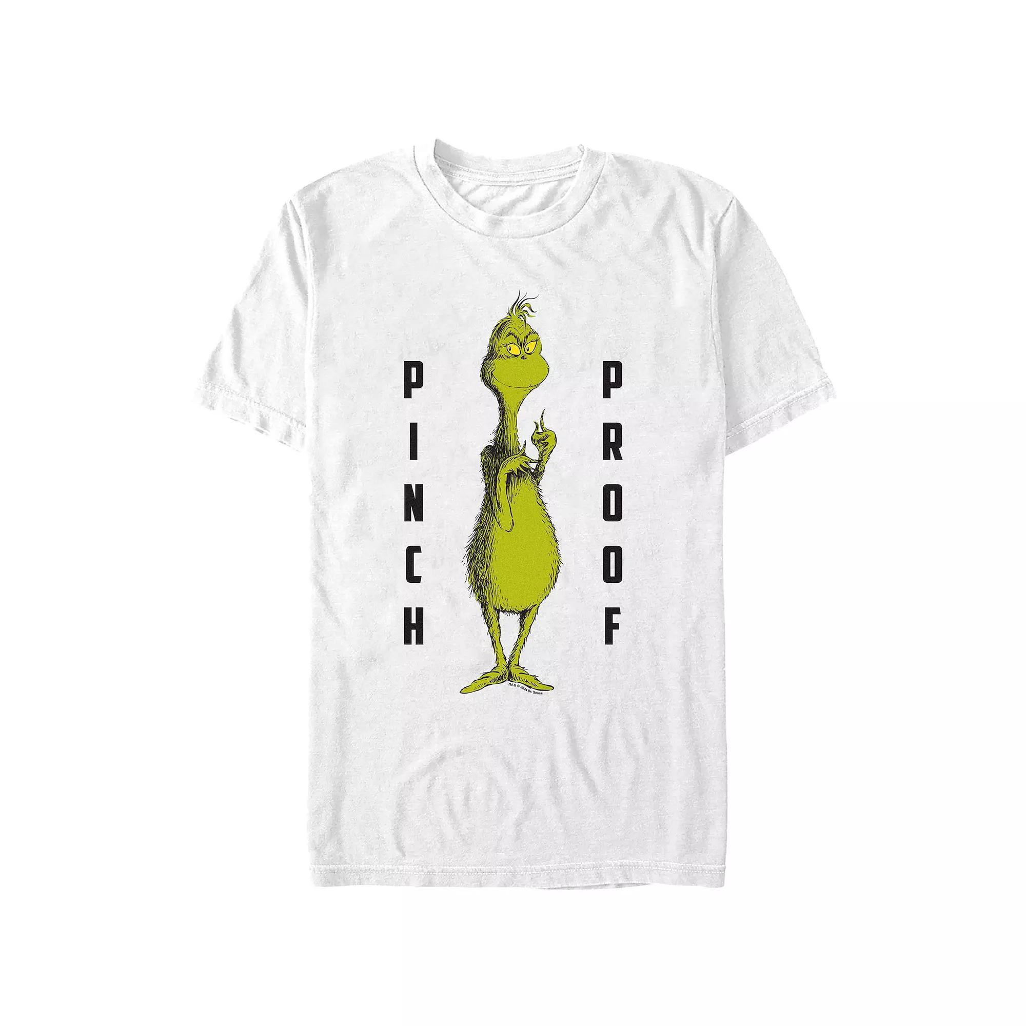 Big & Tall Dr. Seuss Grinch Pinch Proof Graphic Tee, Men's, Size: XXL, White Product Image