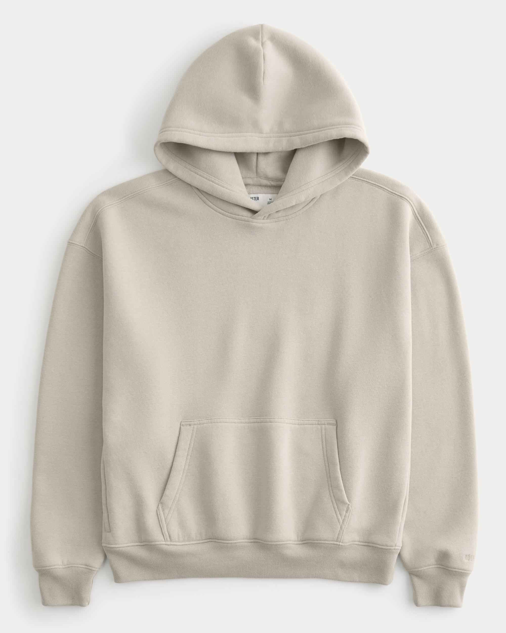 Hollister Feel Good Fleece Boxy Camo Hoodie Product Image