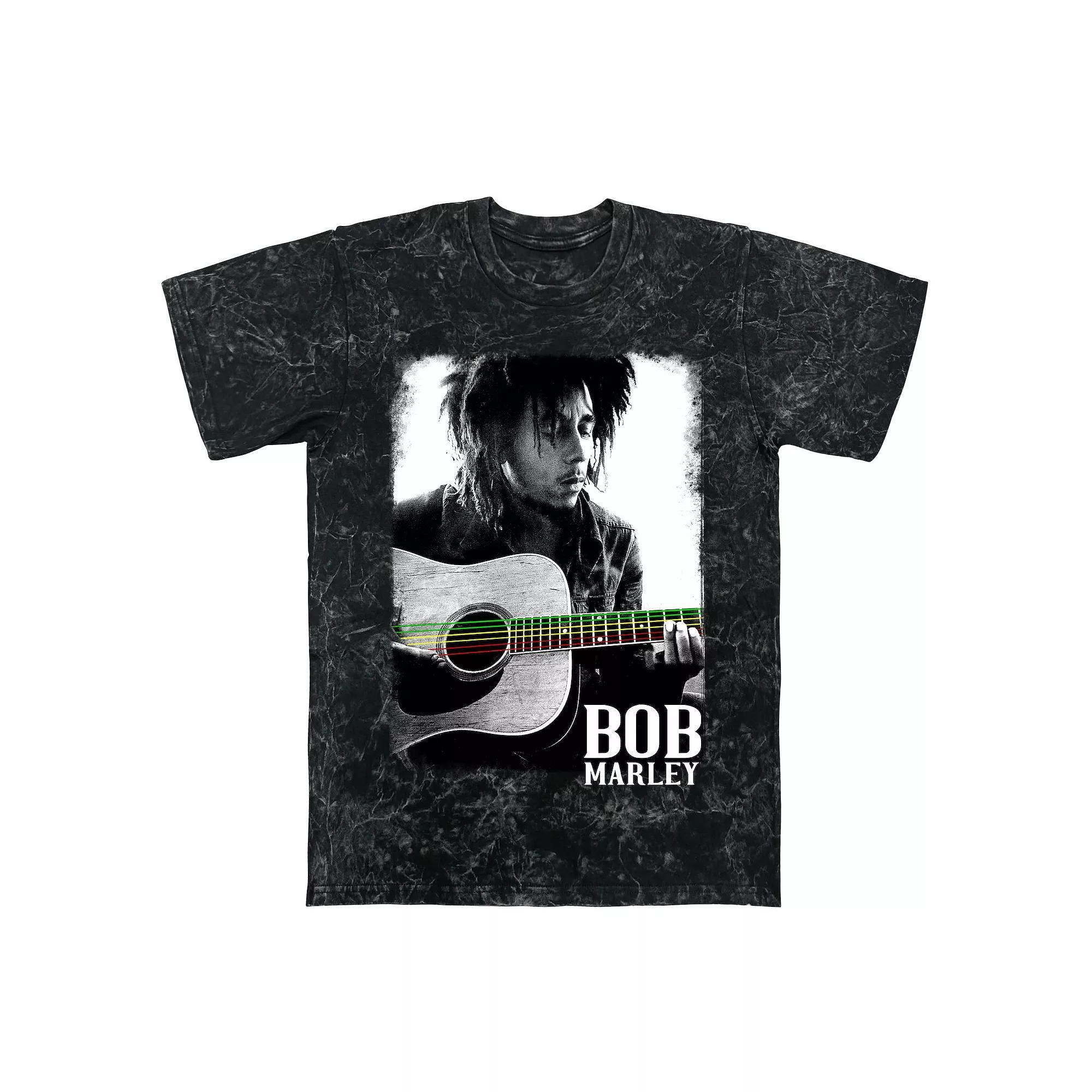 Mens Bob Marley Guitar Graphic Tee Product Image