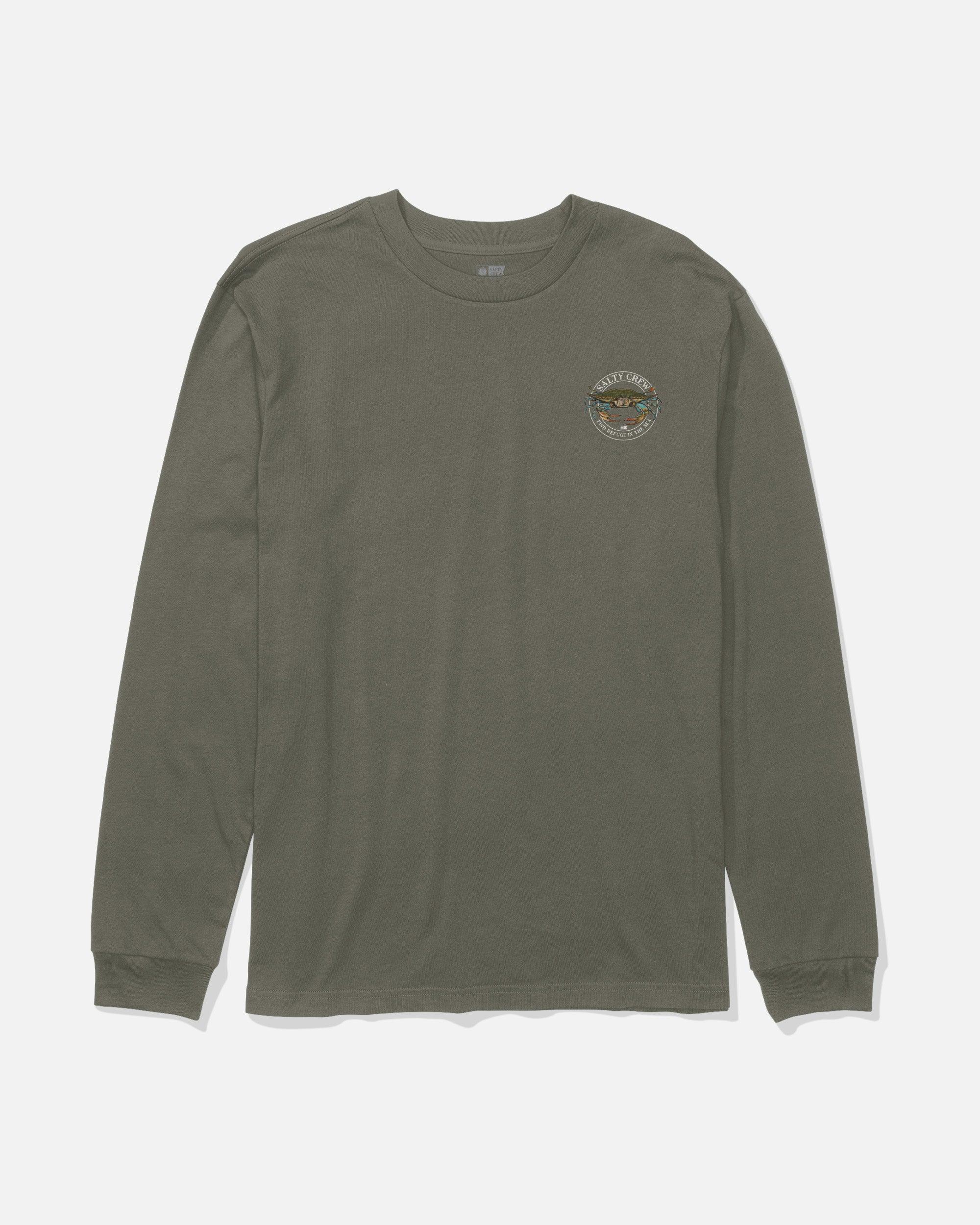Jimmy Long Sleeve Tee - Dusty Olive Male Product Image