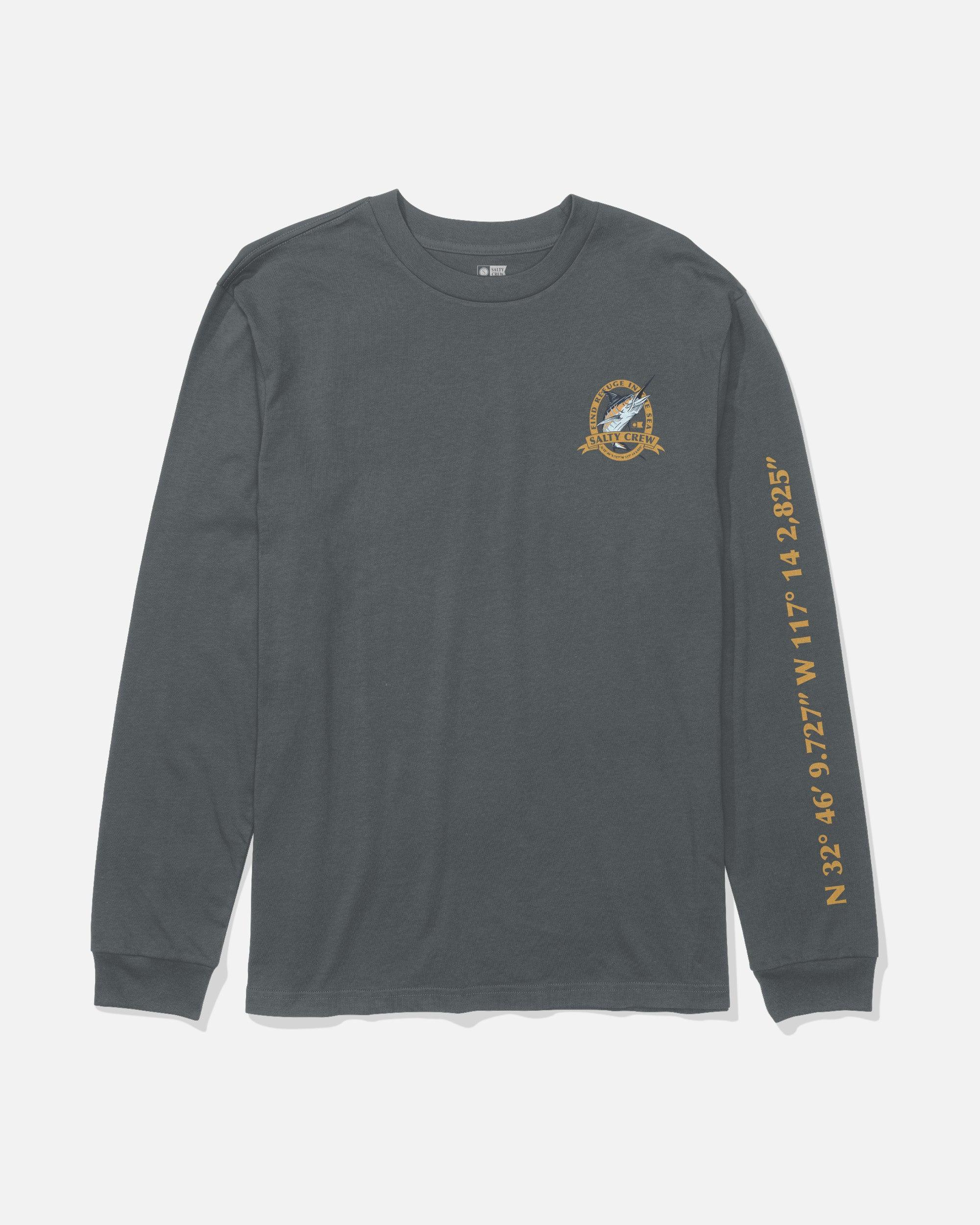 Bill Club Long Sleeve Tee - Charcoal Male Product Image