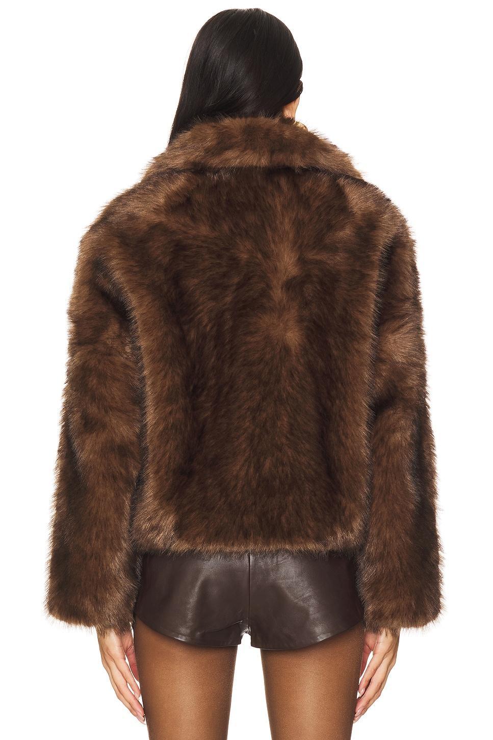 The Cornelia Faux Fur Peacoat Adrienne Landau Product Image