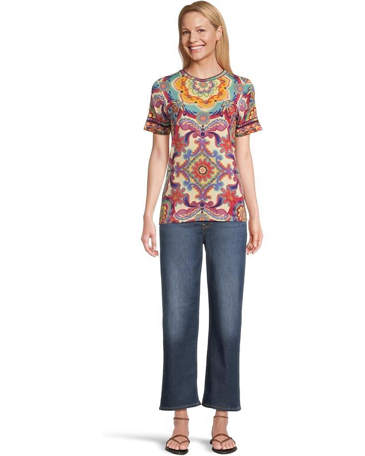 The Janie Favorite Short Sleeve Swing Polo- Kayla Product Image