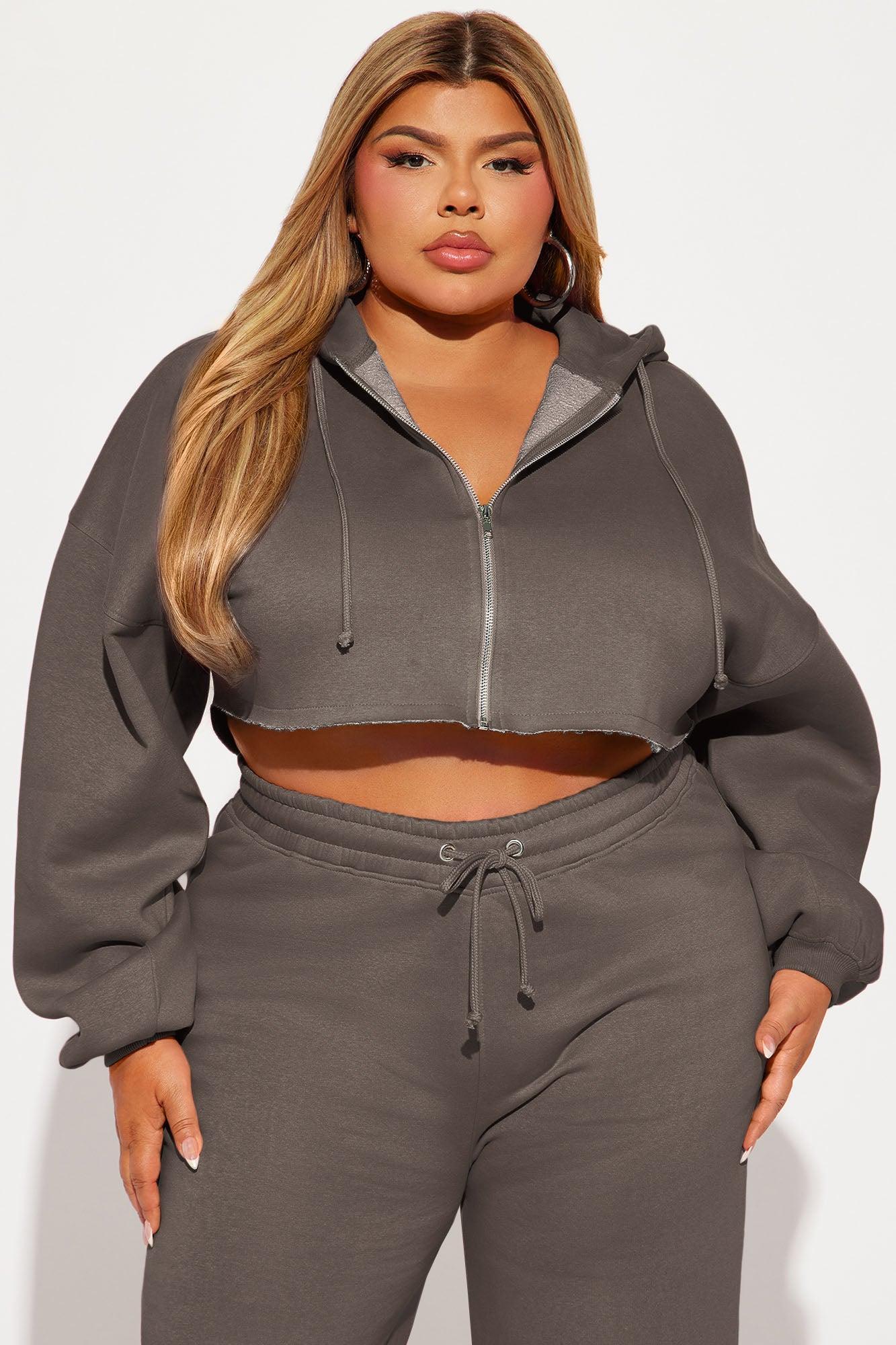 On The Go Fleece Pant Set - Chocolate Product Image