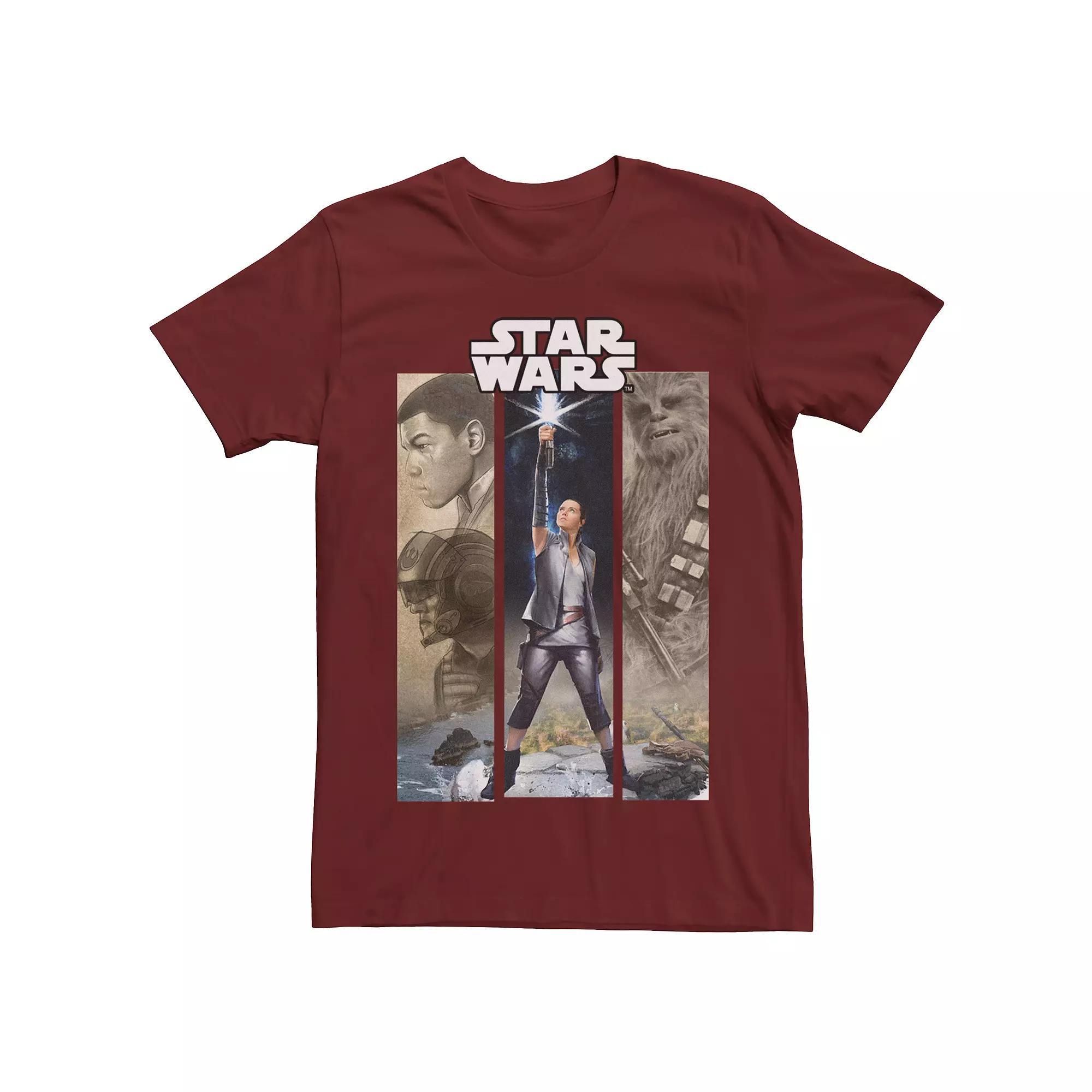 Men's Star Wars Hero 3-Panel Tee, Size: Small, Red Product Image
