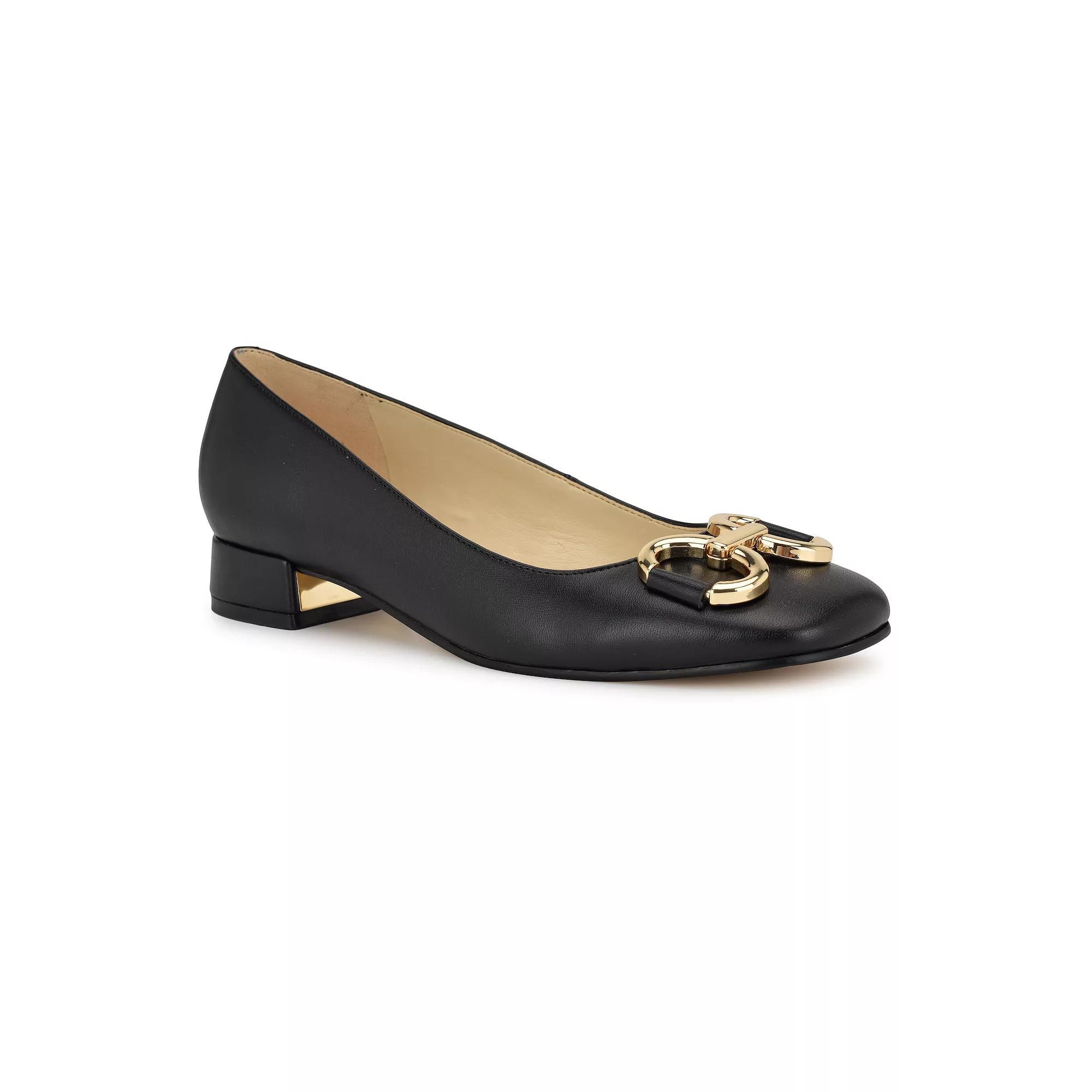 Nine West Works Slip On Square Toe Women's Dress Pumps, Size: 7.5, Black Product Image