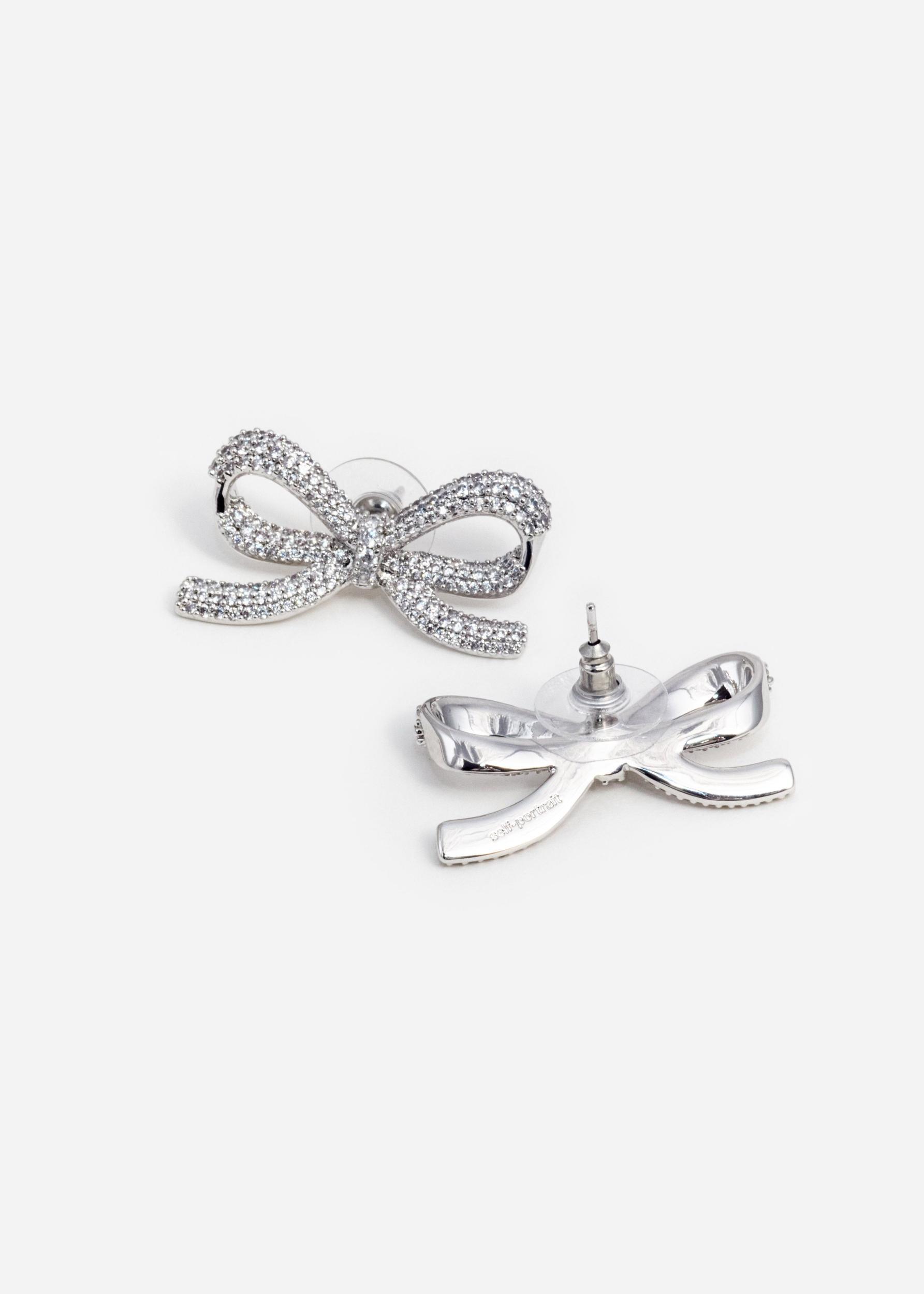 Crystal Bow Earrings Product Image