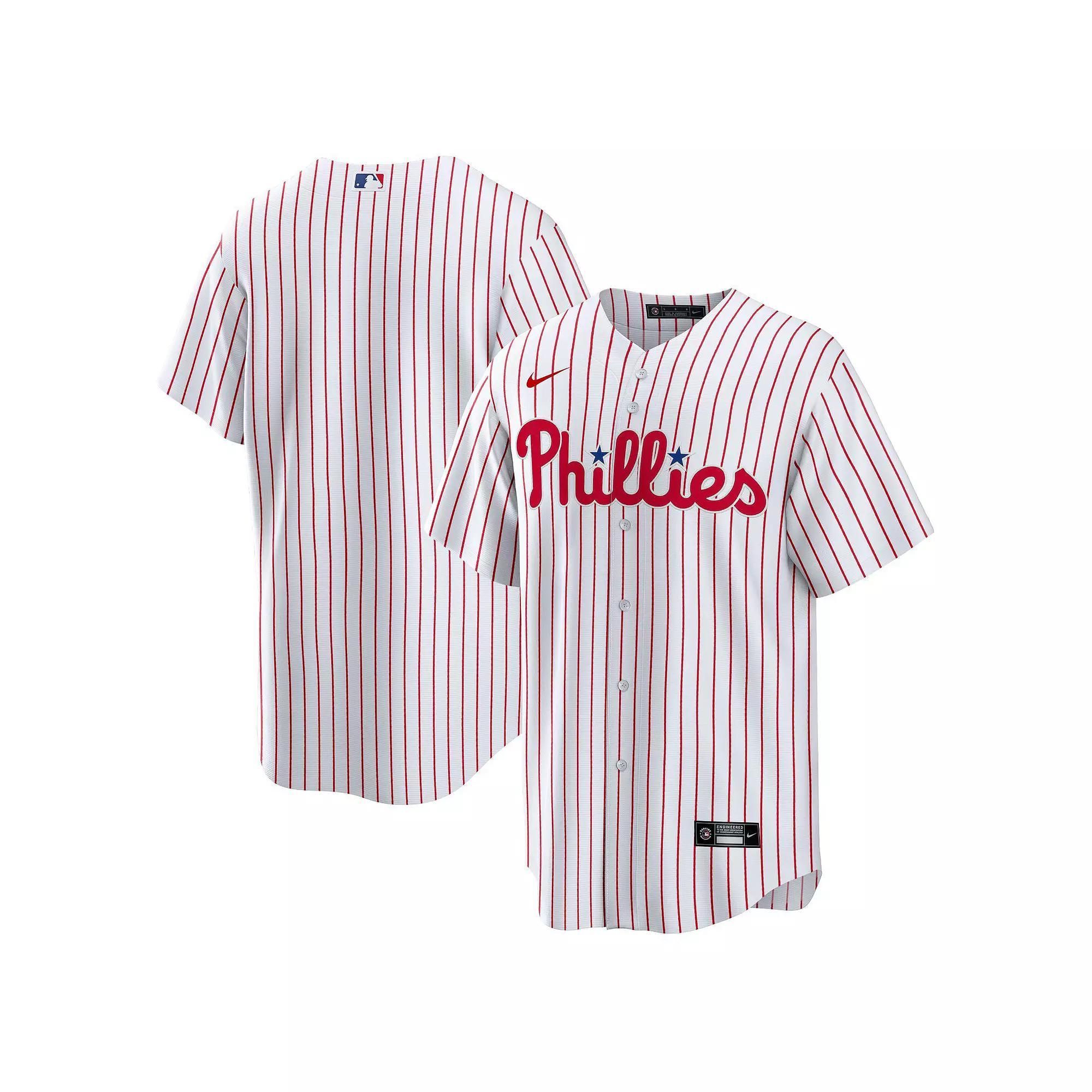 Men's Nike White Philadelphia Phillies Home Replica Team Jersey, Size: XL Product Image