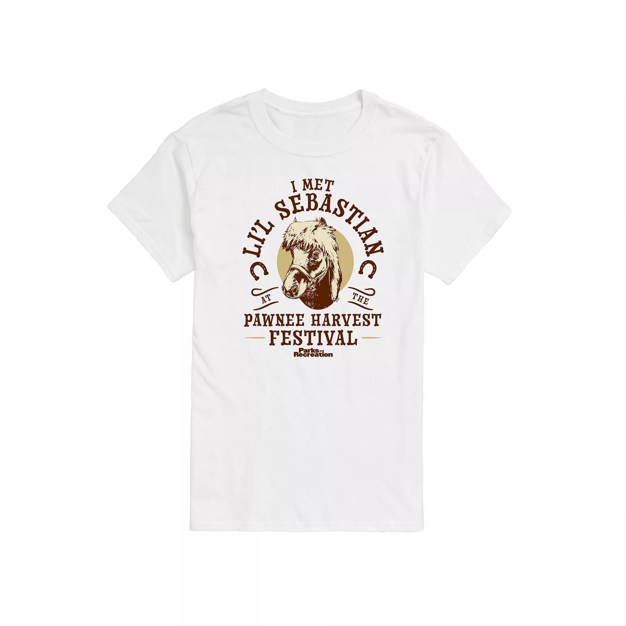 Big & Tall Parks And Recs Lil Sebatian Graphic Tee, Mens Product Image