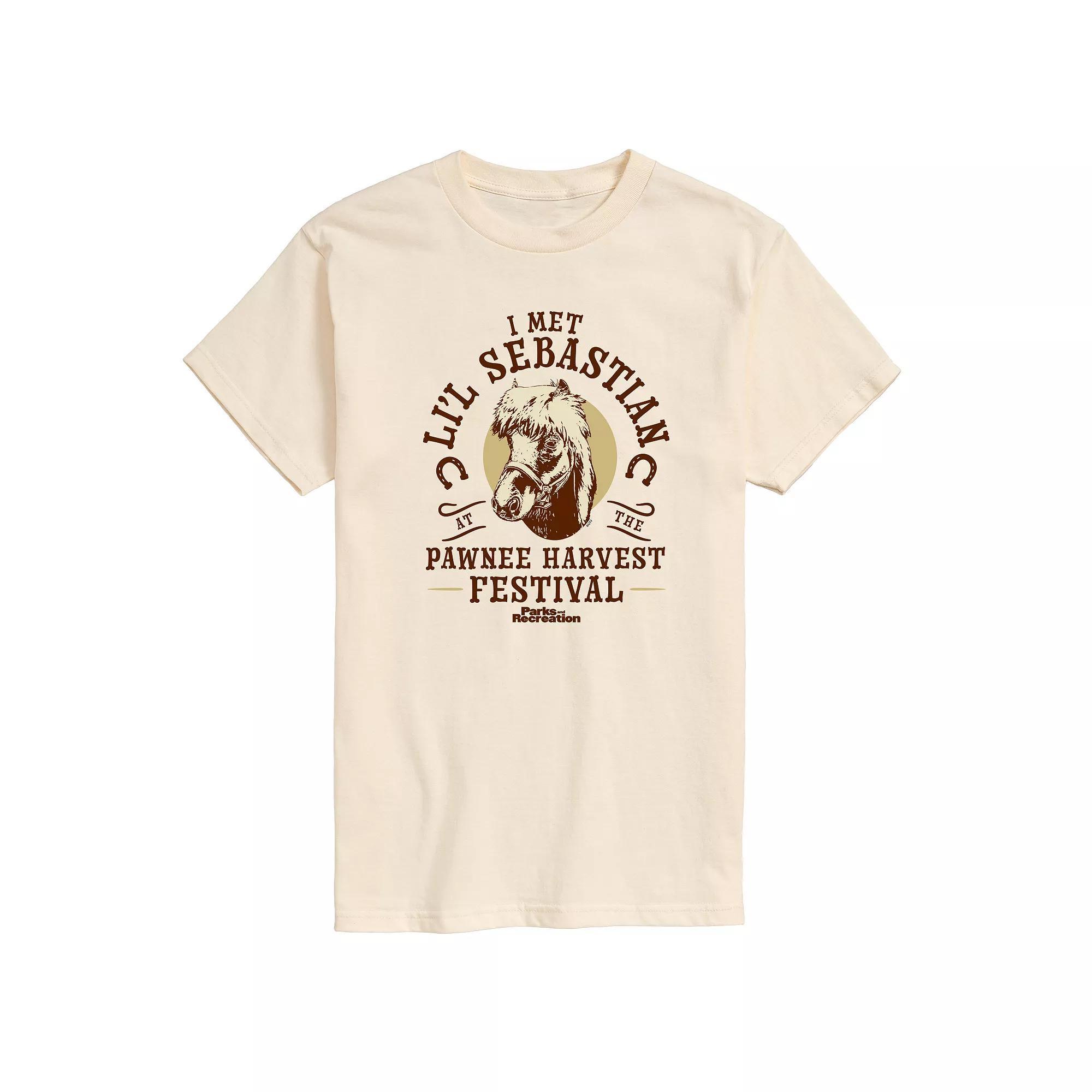 Big & Tall Parks And Recs Lil Sebatian Graphic Tee, Mens Product Image