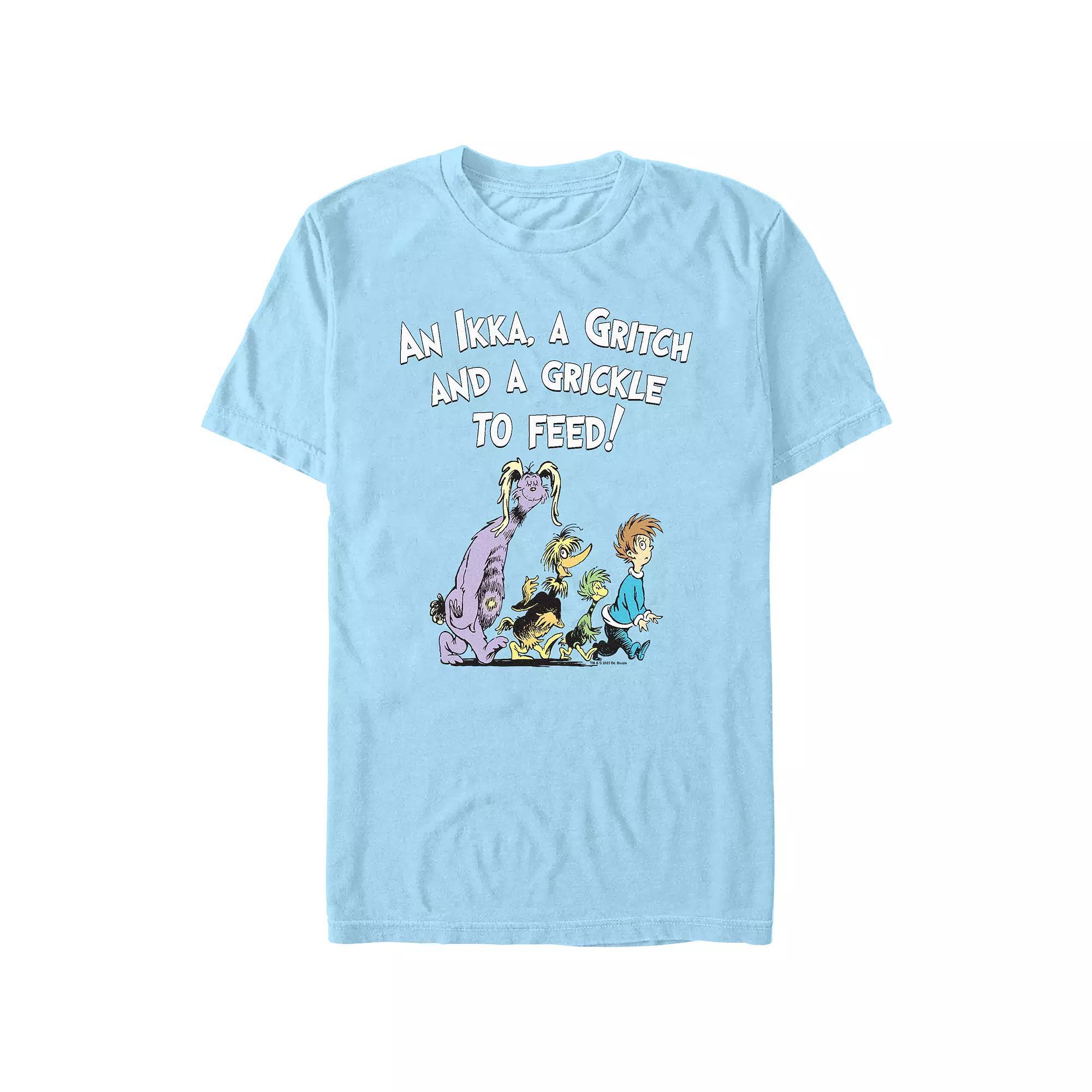 Men's Dr. Seuss An Ikka A Gritch And A Grickle Graphic Tee, Size: Large, Light Blue Product Image