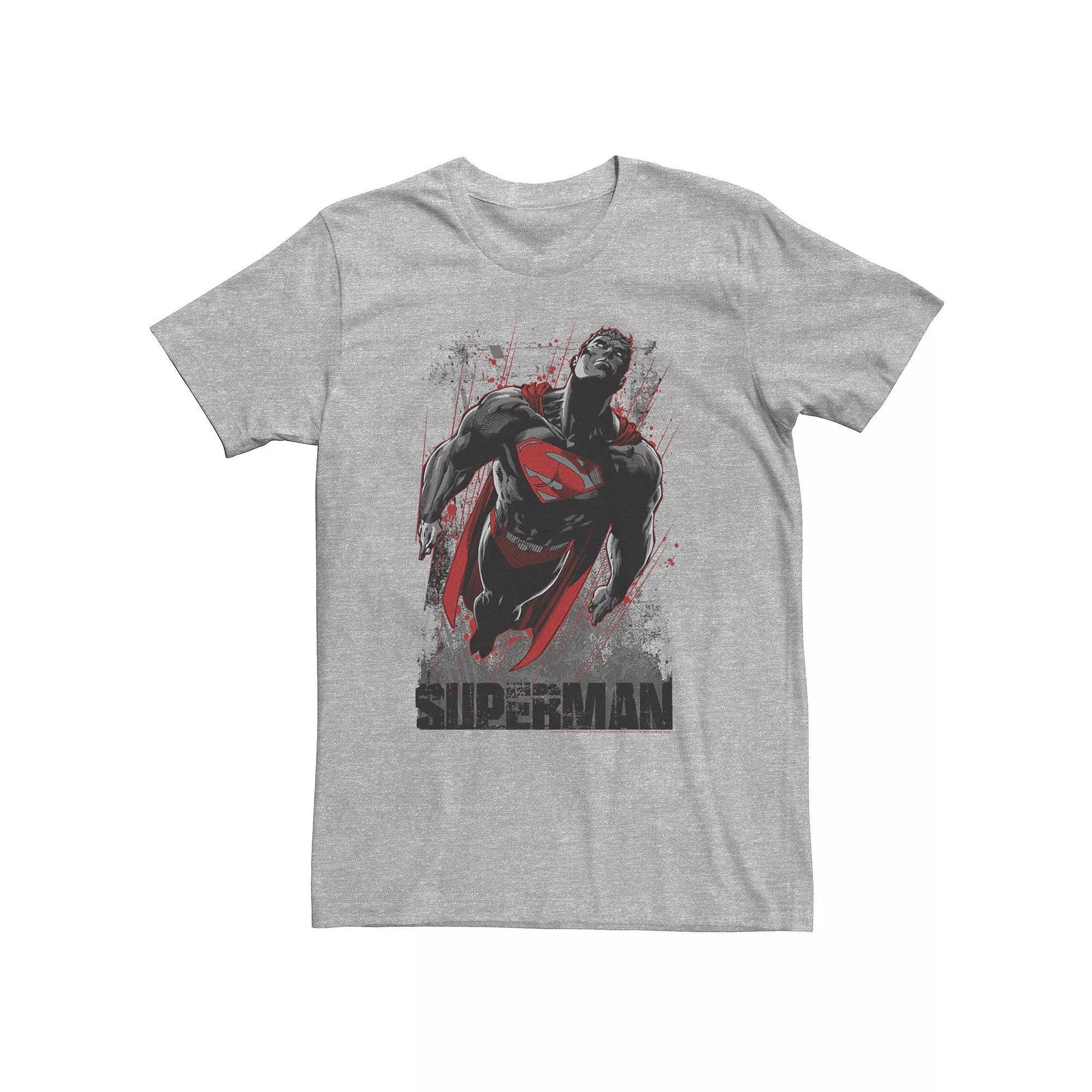 Big & Tall DC Comics Superman Guardian Of Earth Tee, Men's, Size: XXL Tall, Athletic Grey Product Image