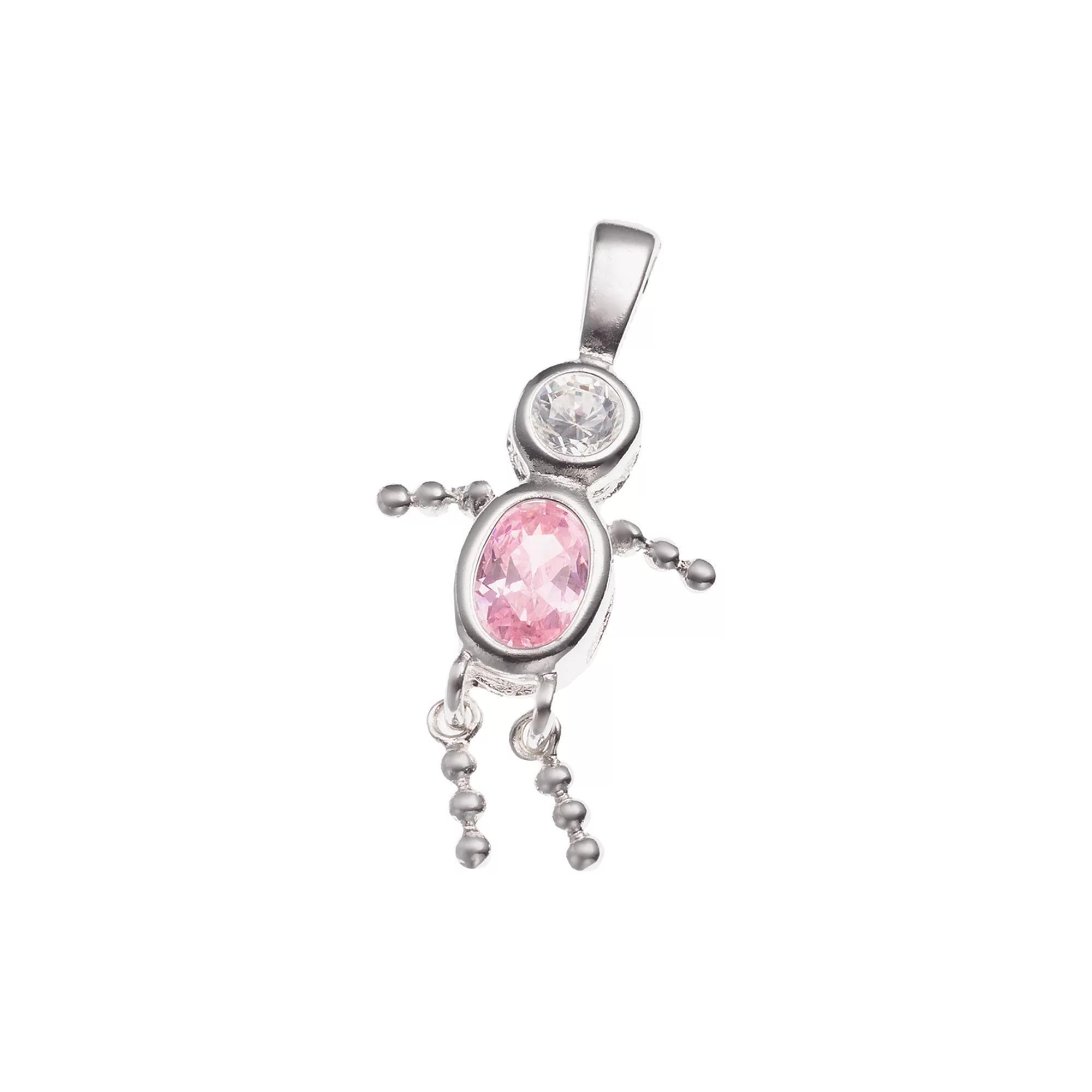 Argento Forte Sterling Silver Birthstone Babies Boy Charm, Womens, October Boy Product Image