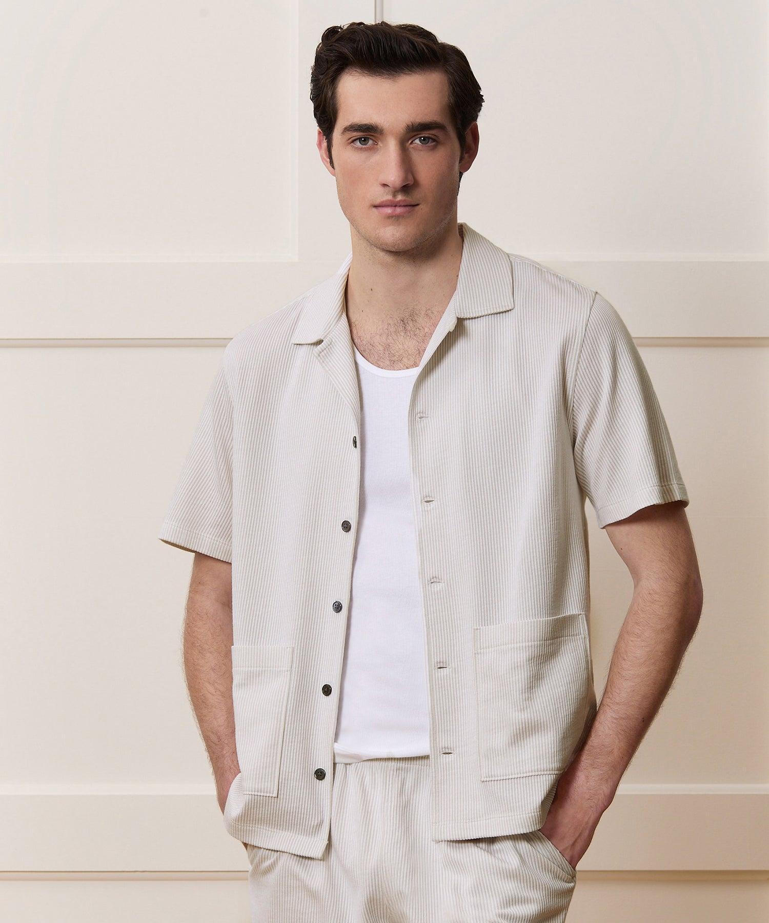 Seersucker Guayabera Shirt Product Image