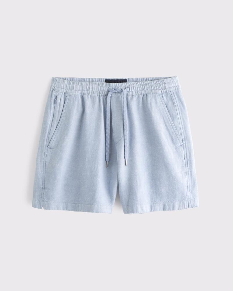 Cotton Texture Pull-On Short Product Image