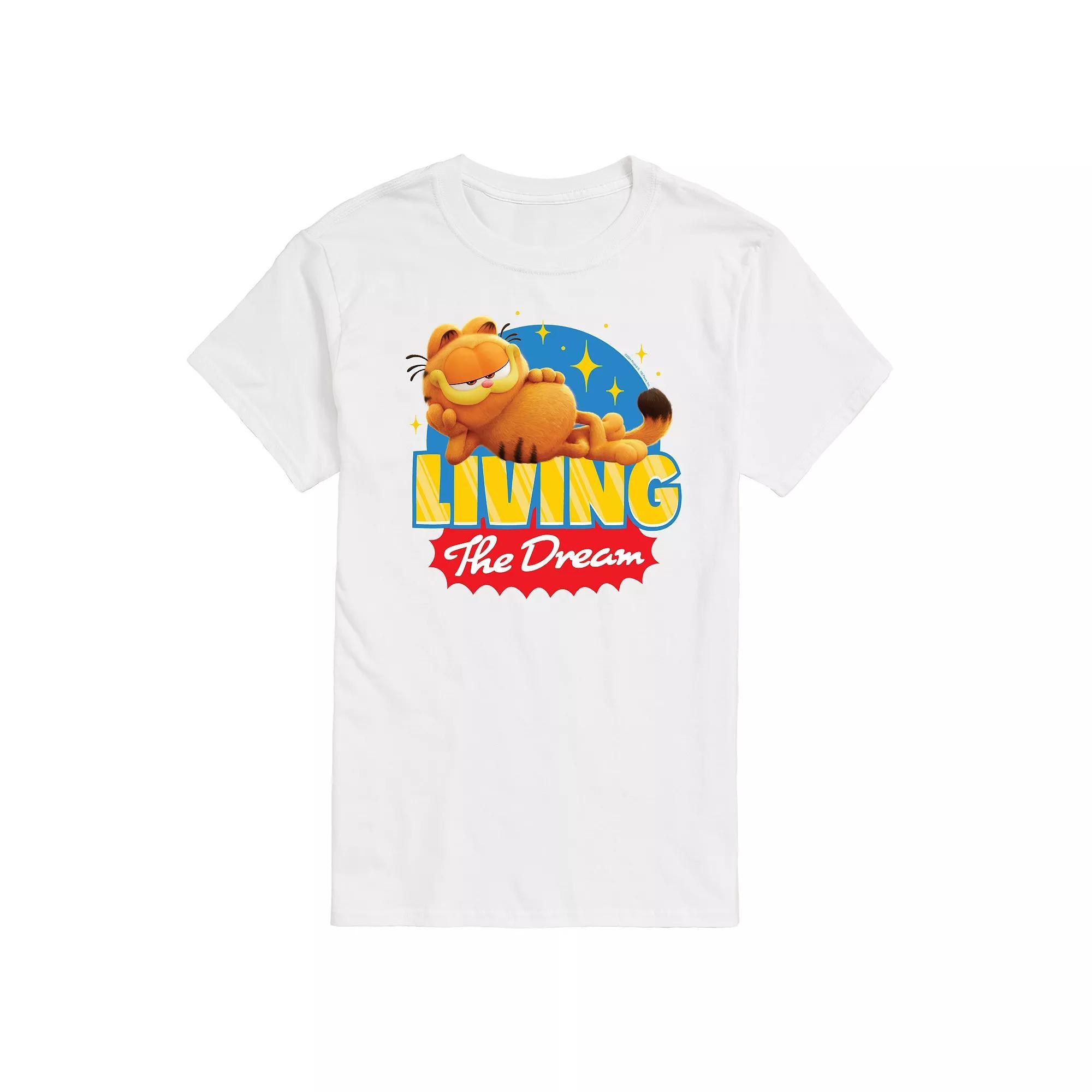 Mens Garfield The Movie Living The Dream Graphic Tee Product Image