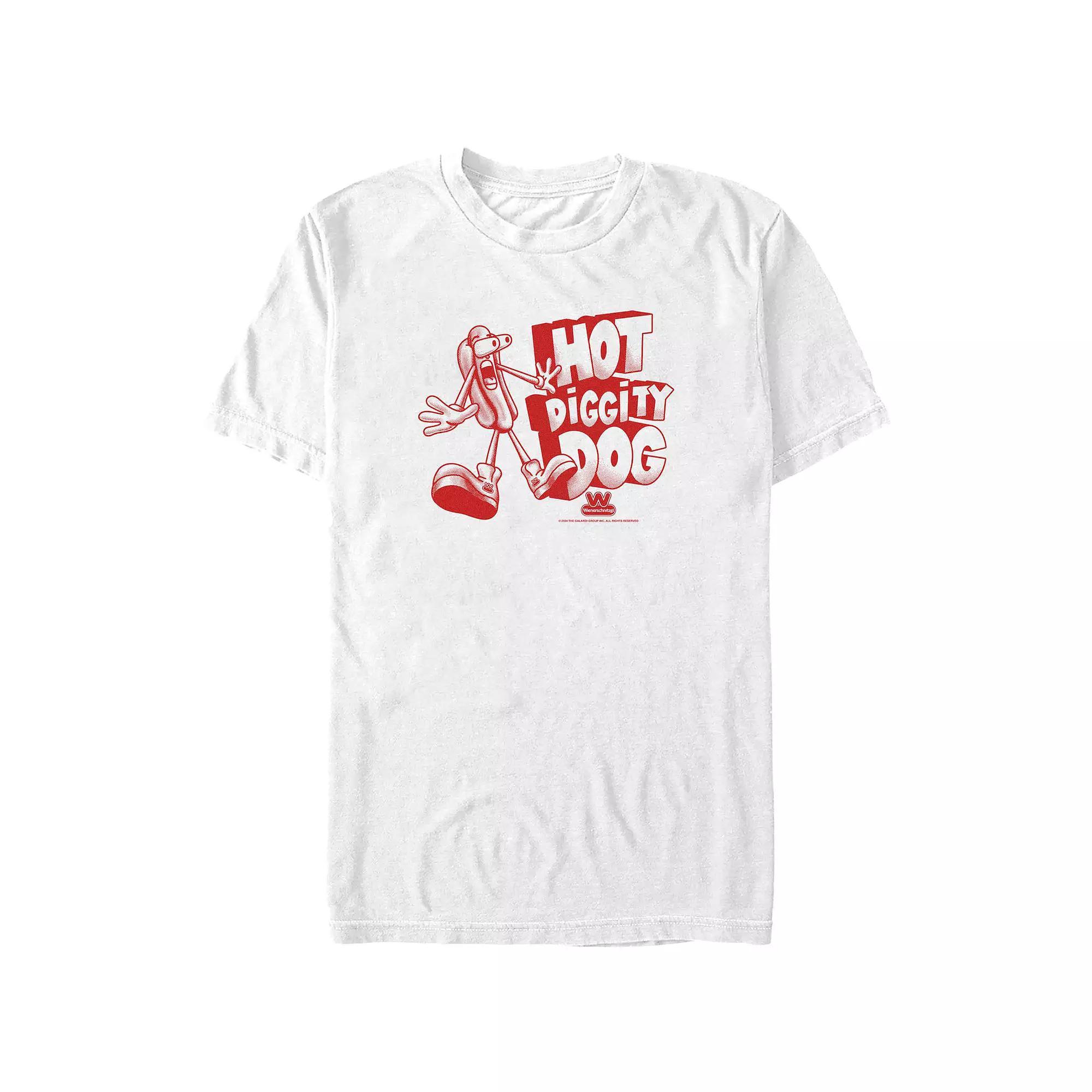 Big & Tall Wienerschnitzel Hot Diggity Dog Graphic Tee, Men's, Size: XXL Tall, White Product Image