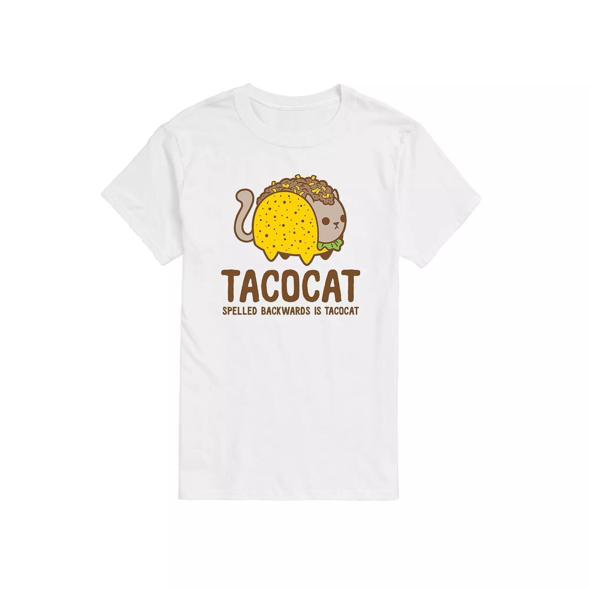 Mens Tacocat Spelled Backwards Graphic Tee Product Image